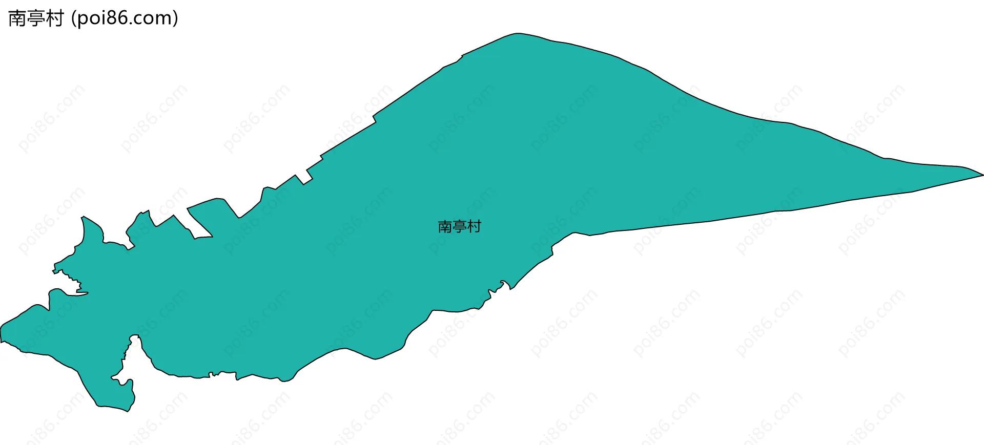 南亭村边界地图