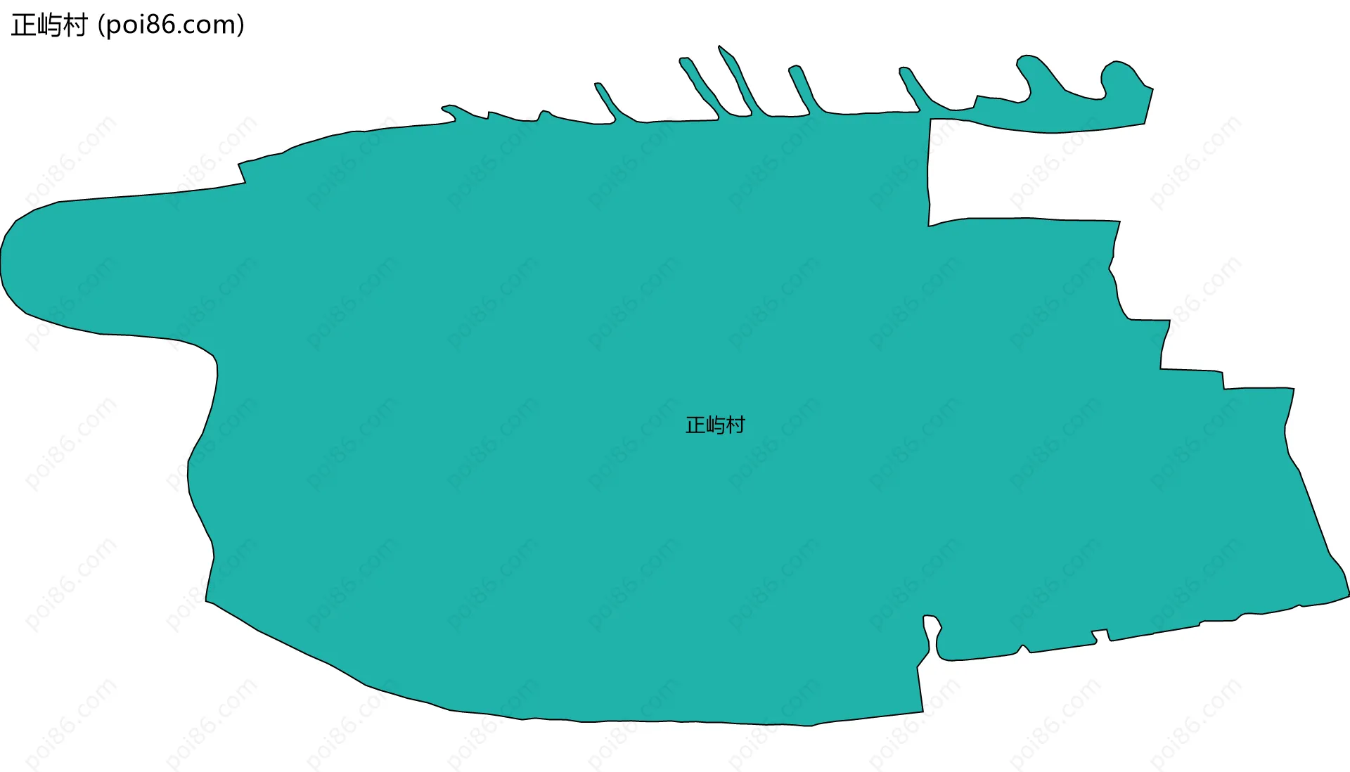 正屿村边界地图