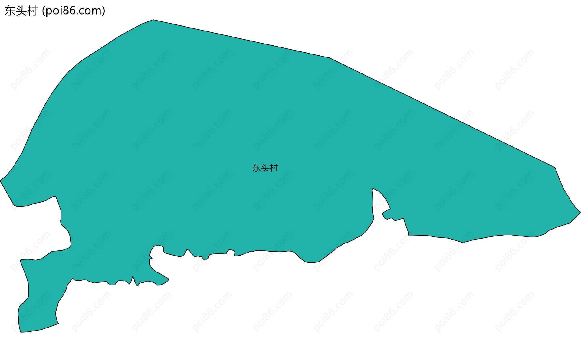 东头村边界地图
