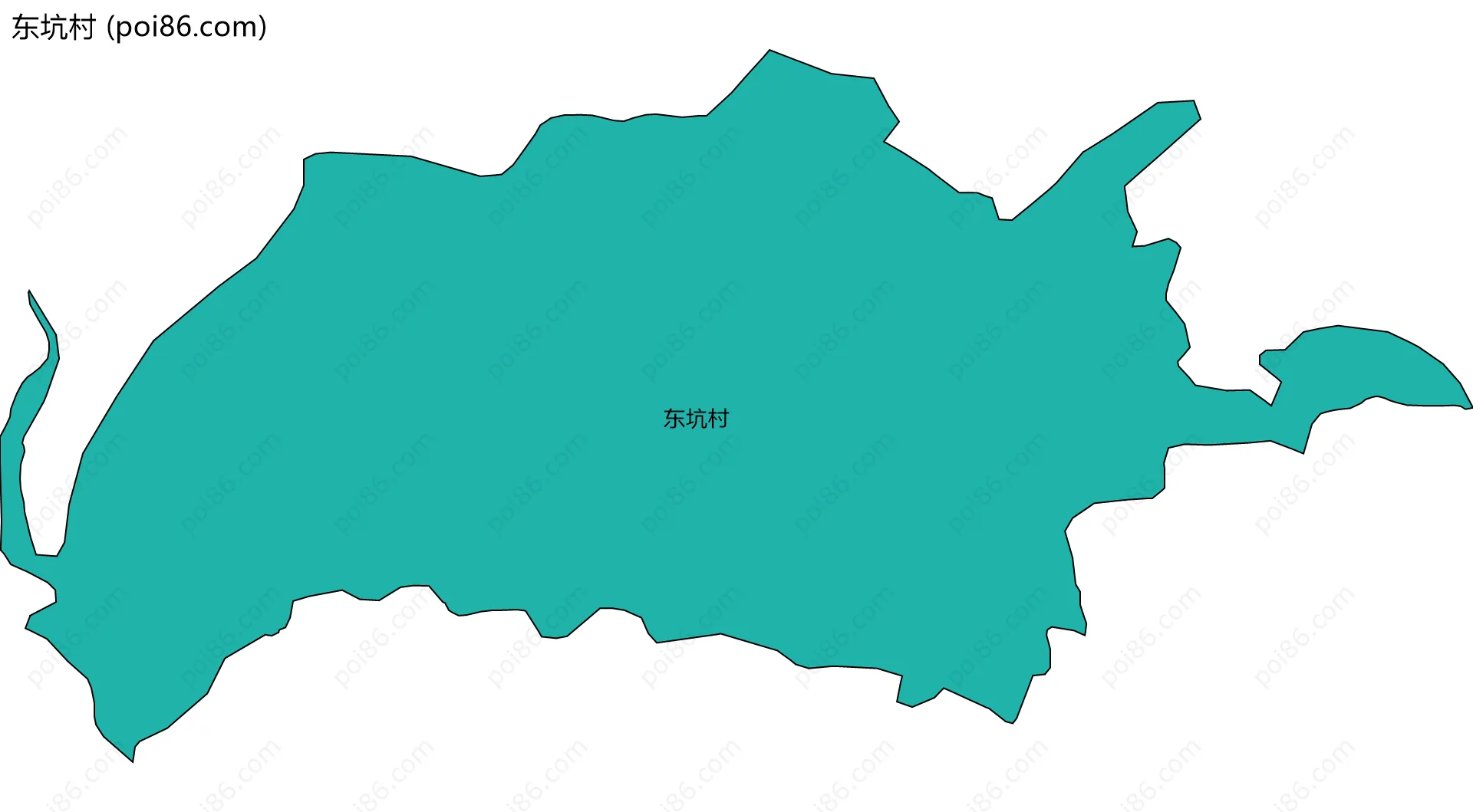 东坑村边界地图