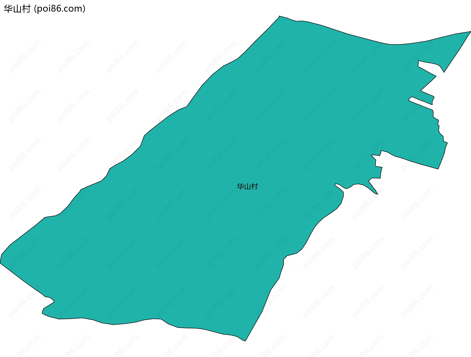 华山村边界地图