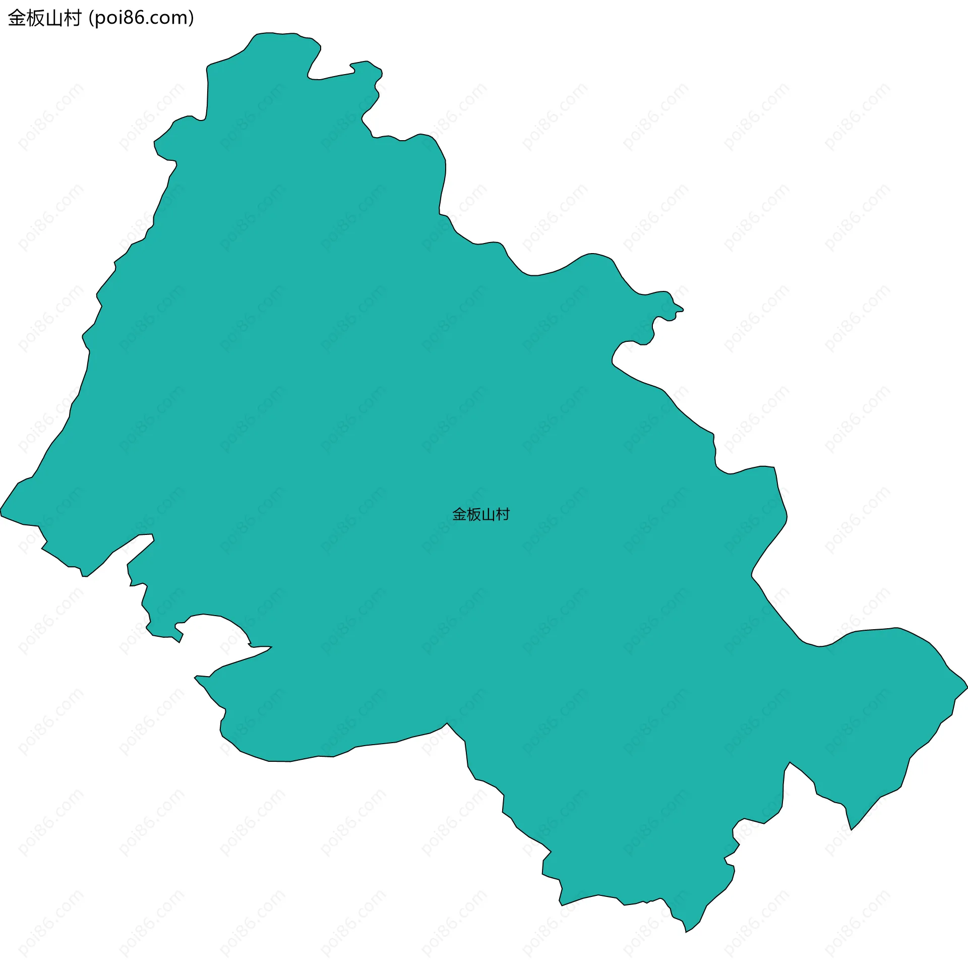 金板山村边界地图