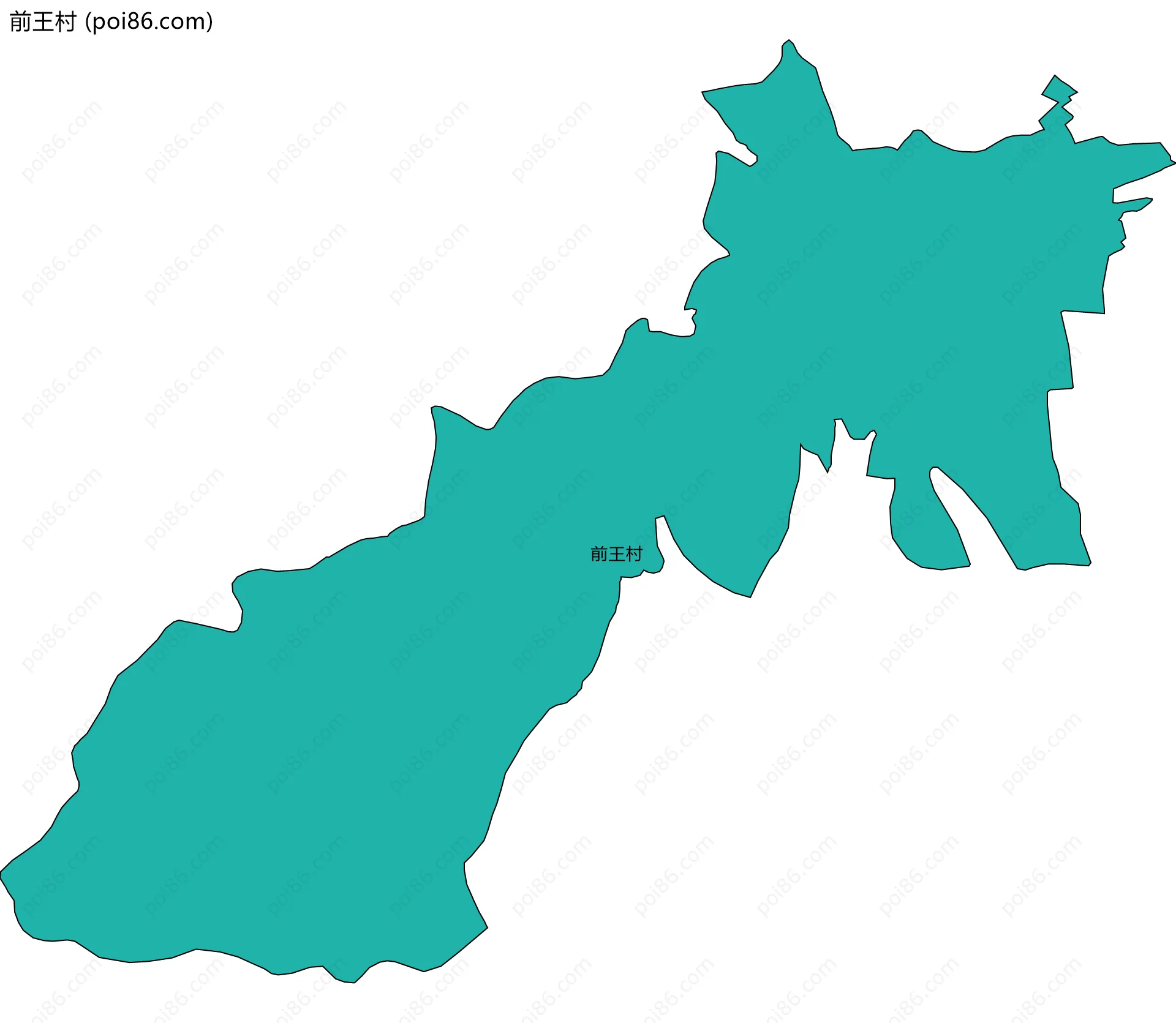 前王村边界地图