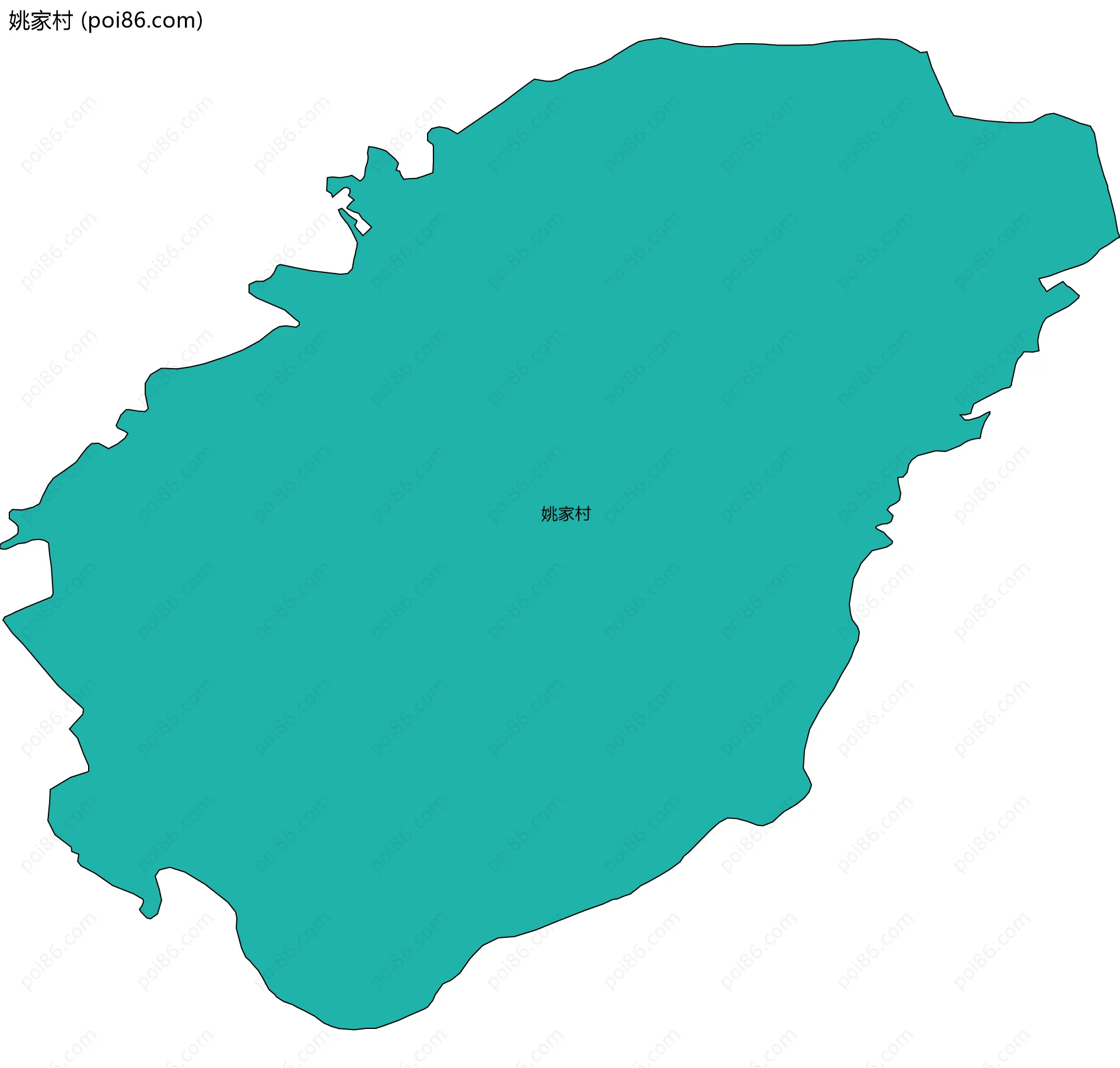 姚家村边界地图