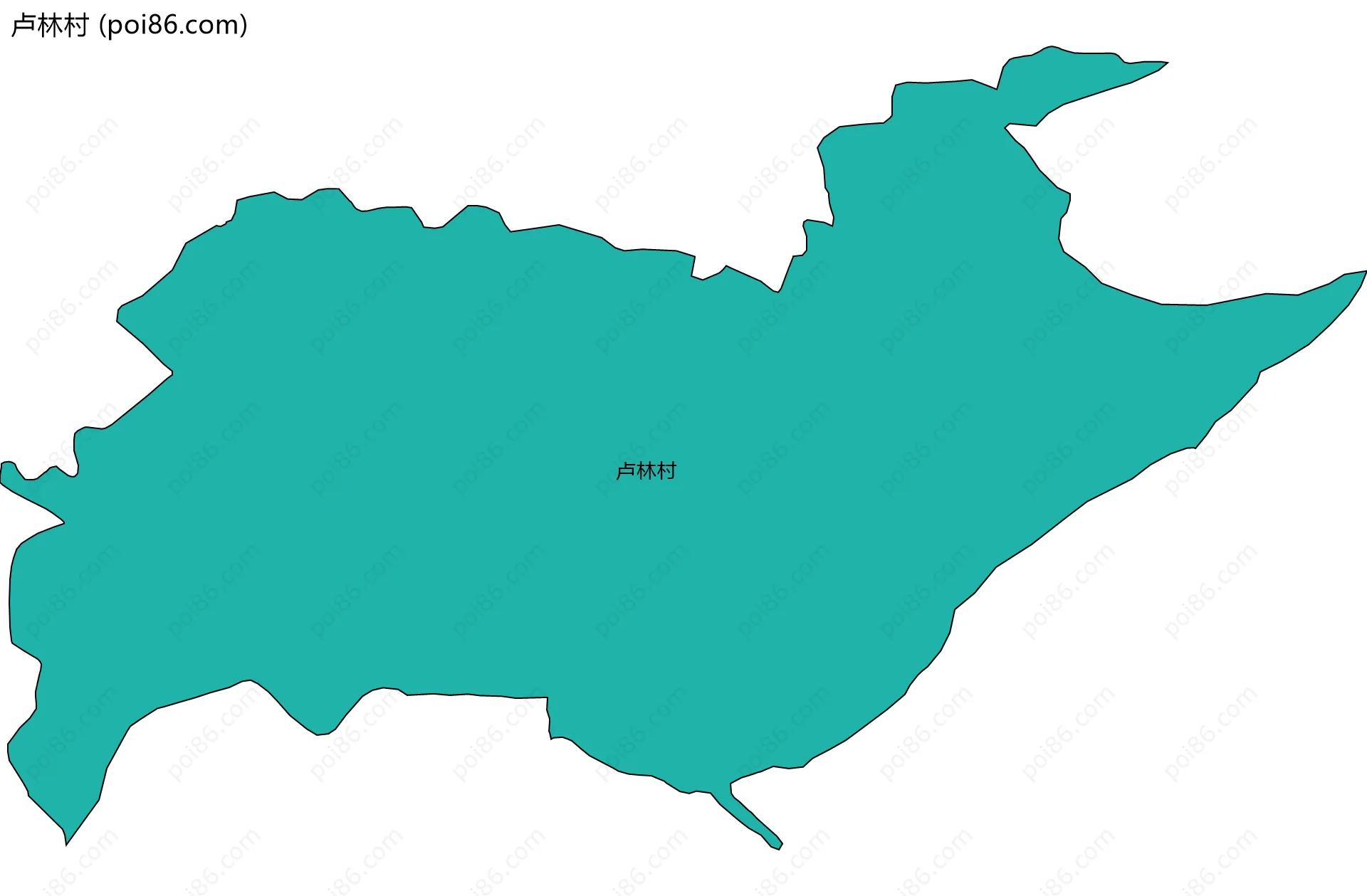 卢林村边界地图