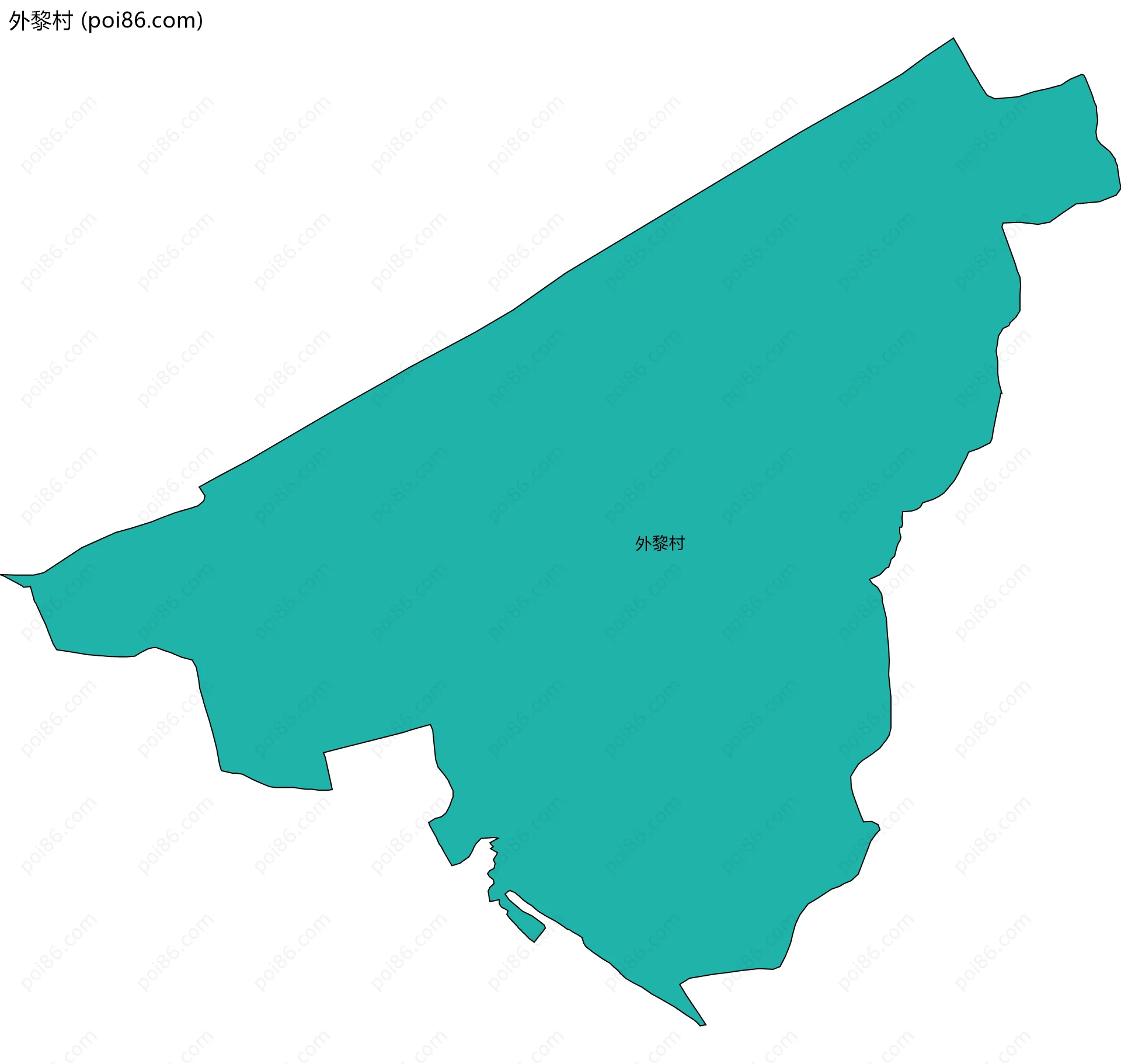 外黎村边界地图