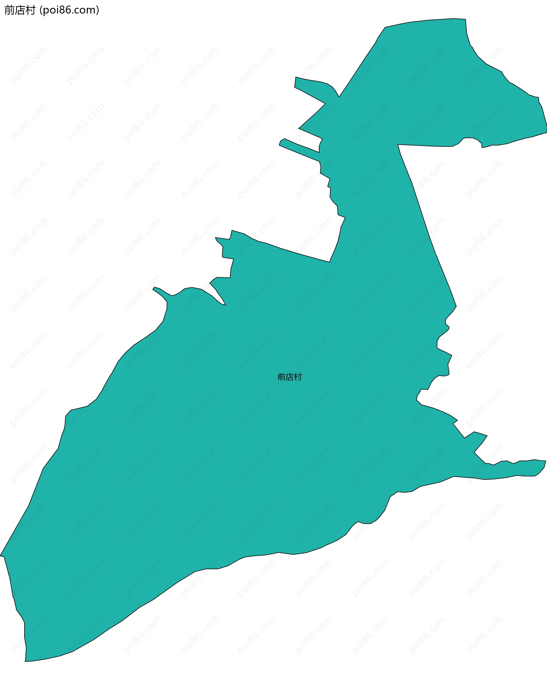 前店村边界地图