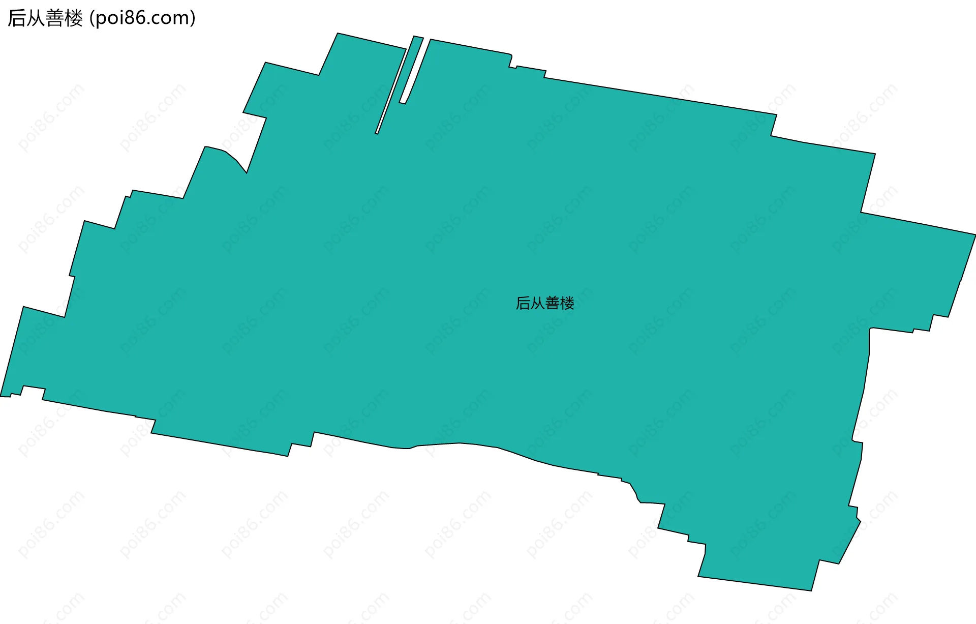后从善楼边界地图
