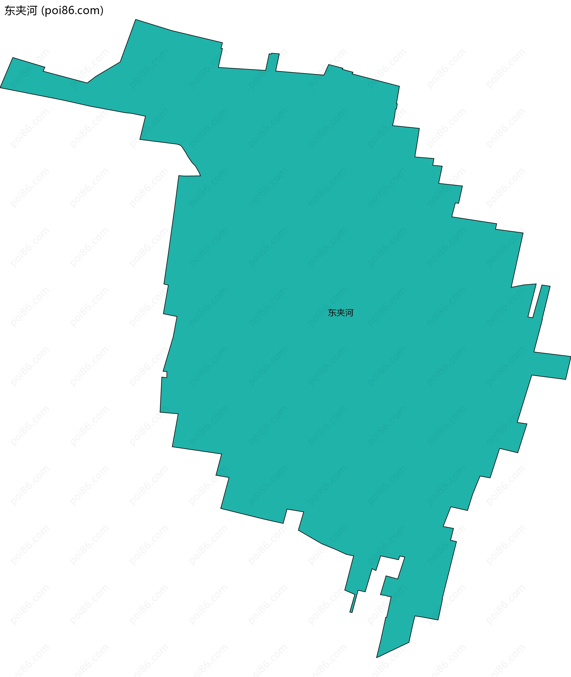 东夹河边界地图