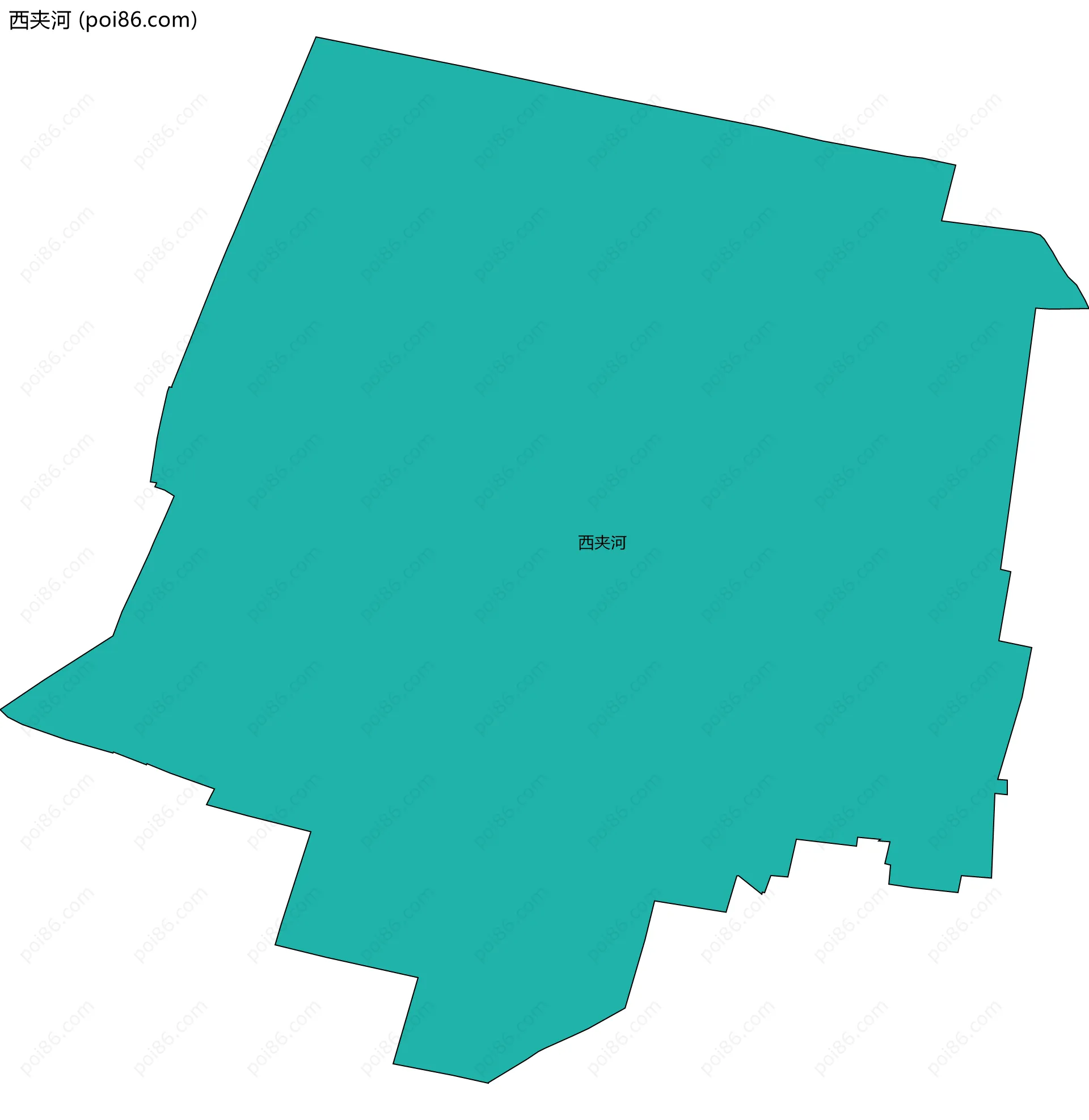 西夹河边界地图