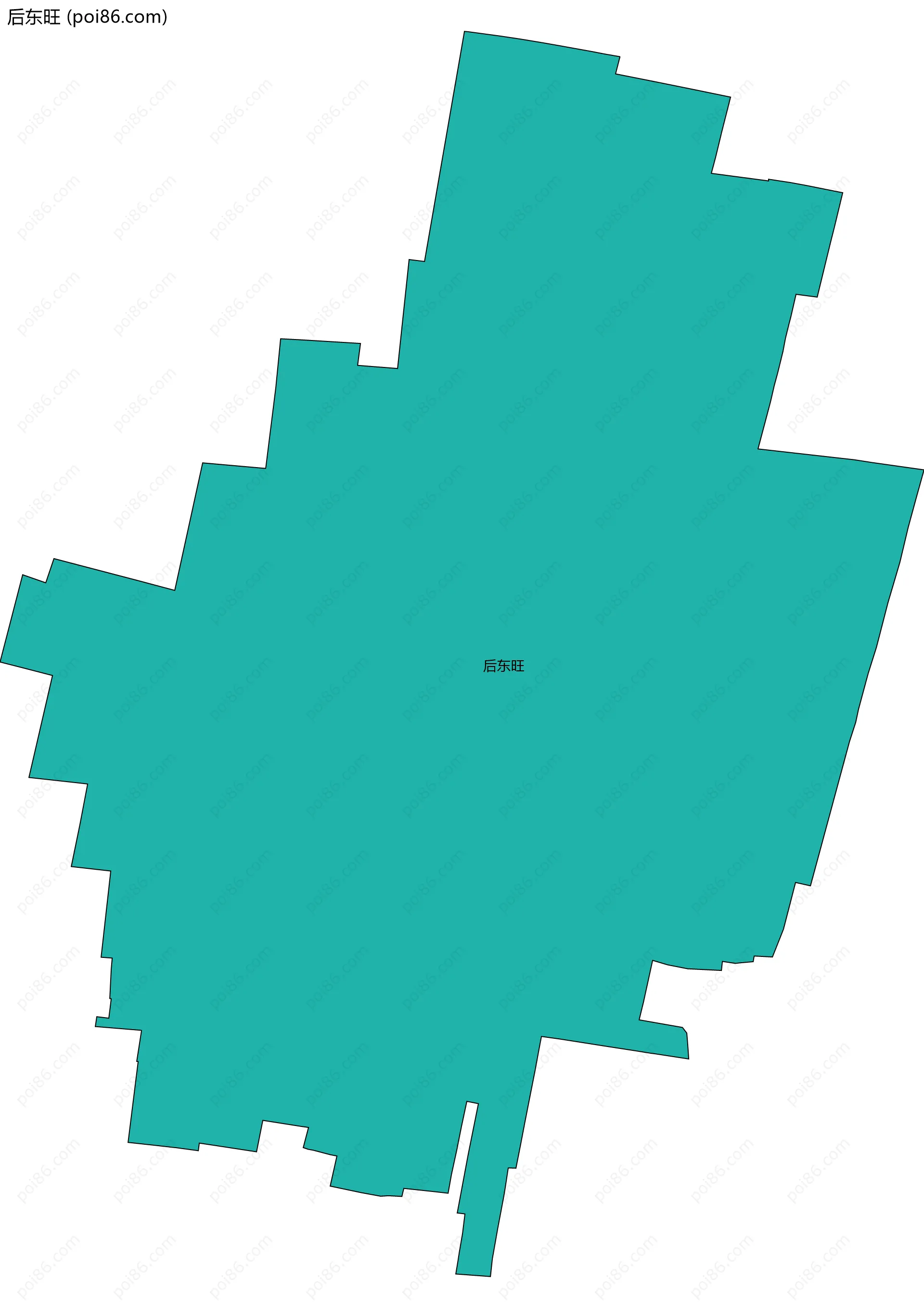 后东旺边界地图