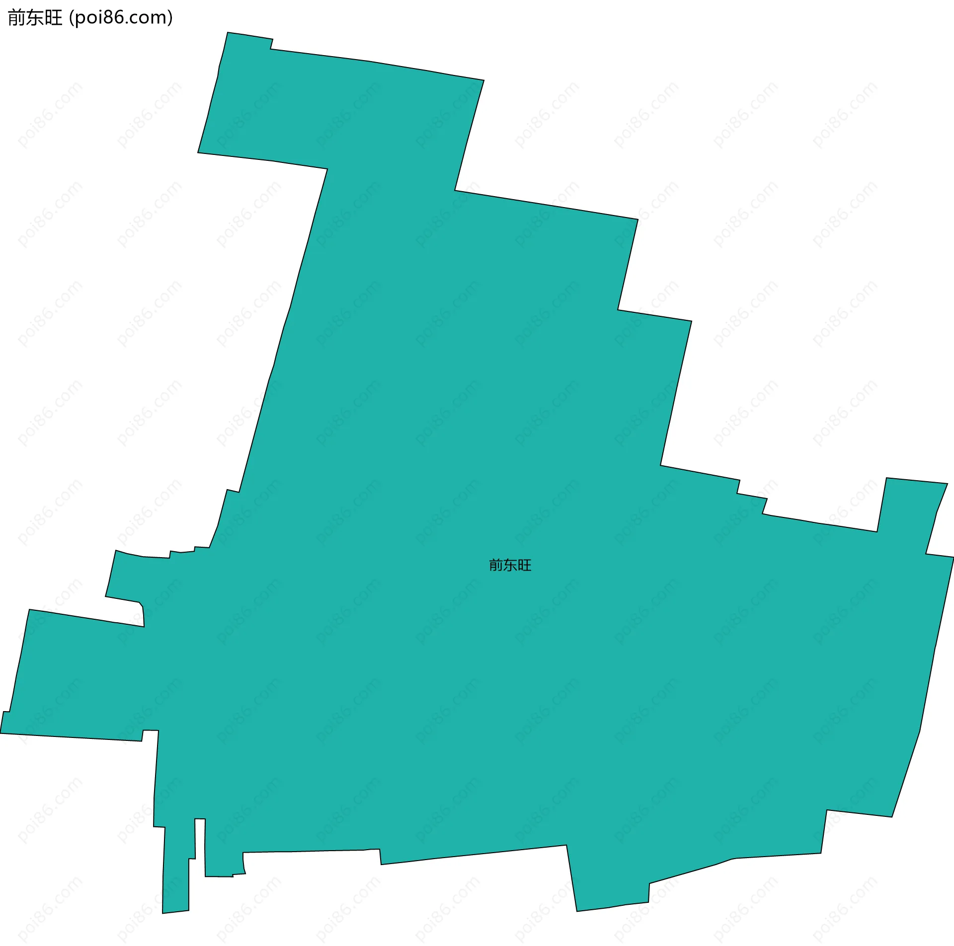 前东旺边界地图