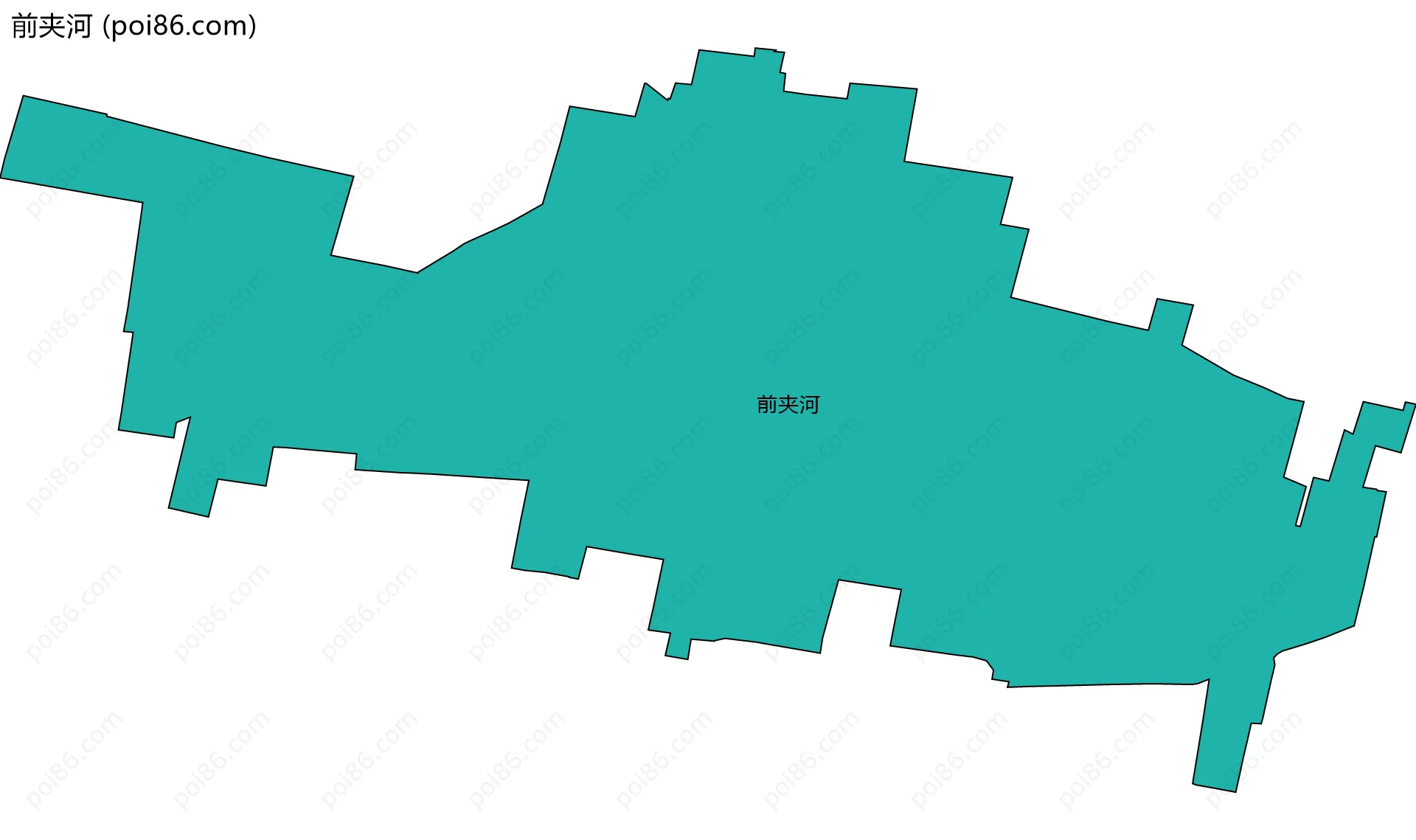 前夹河边界地图