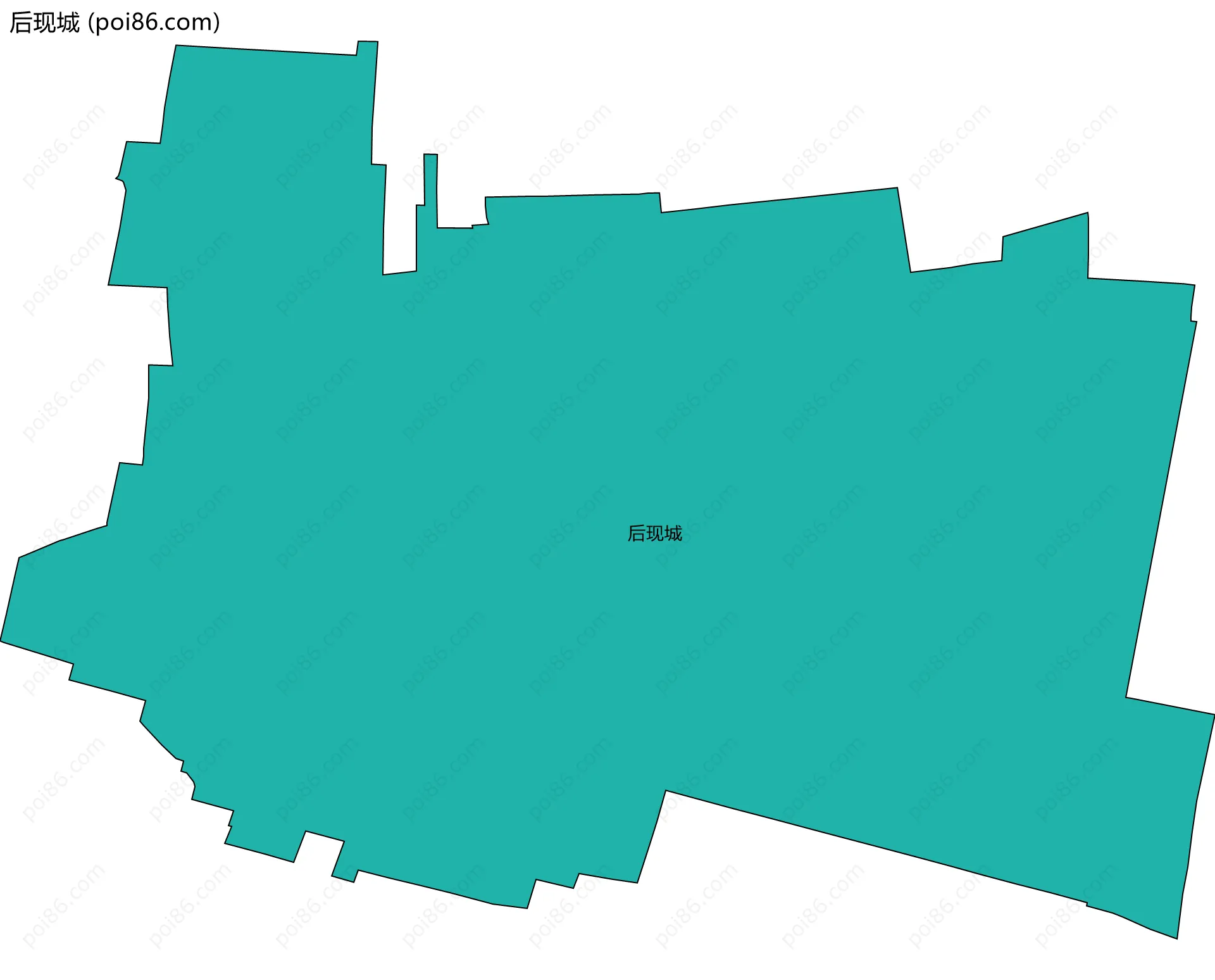 后现城边界地图