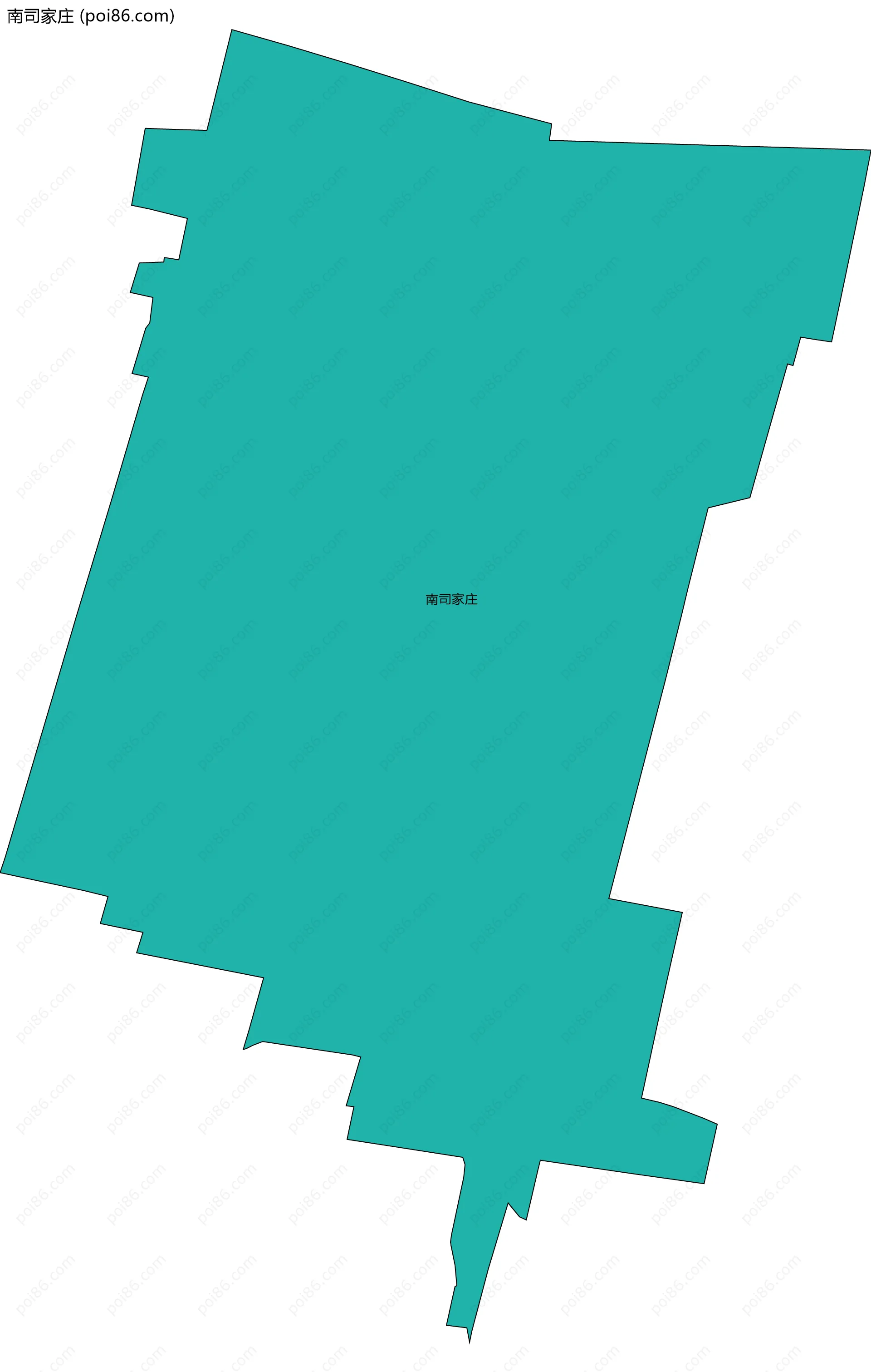 南司家庄边界地图