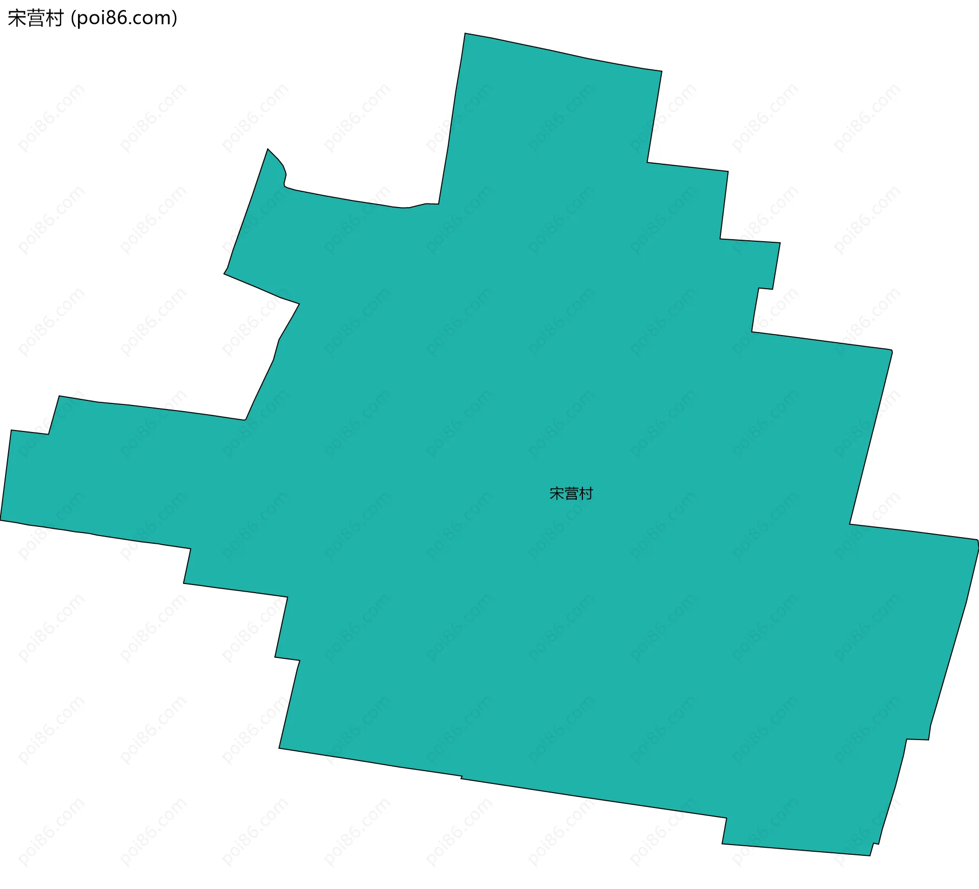 宋营村边界地图