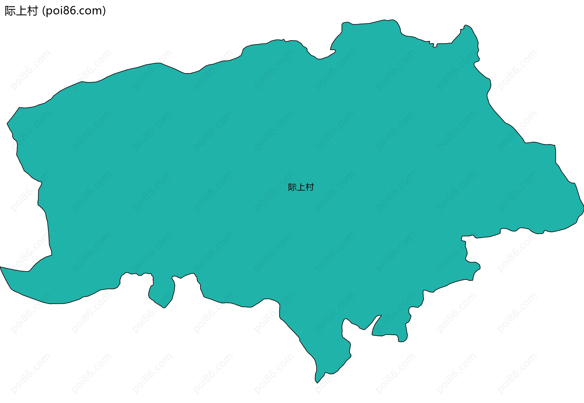 际上村边界地图