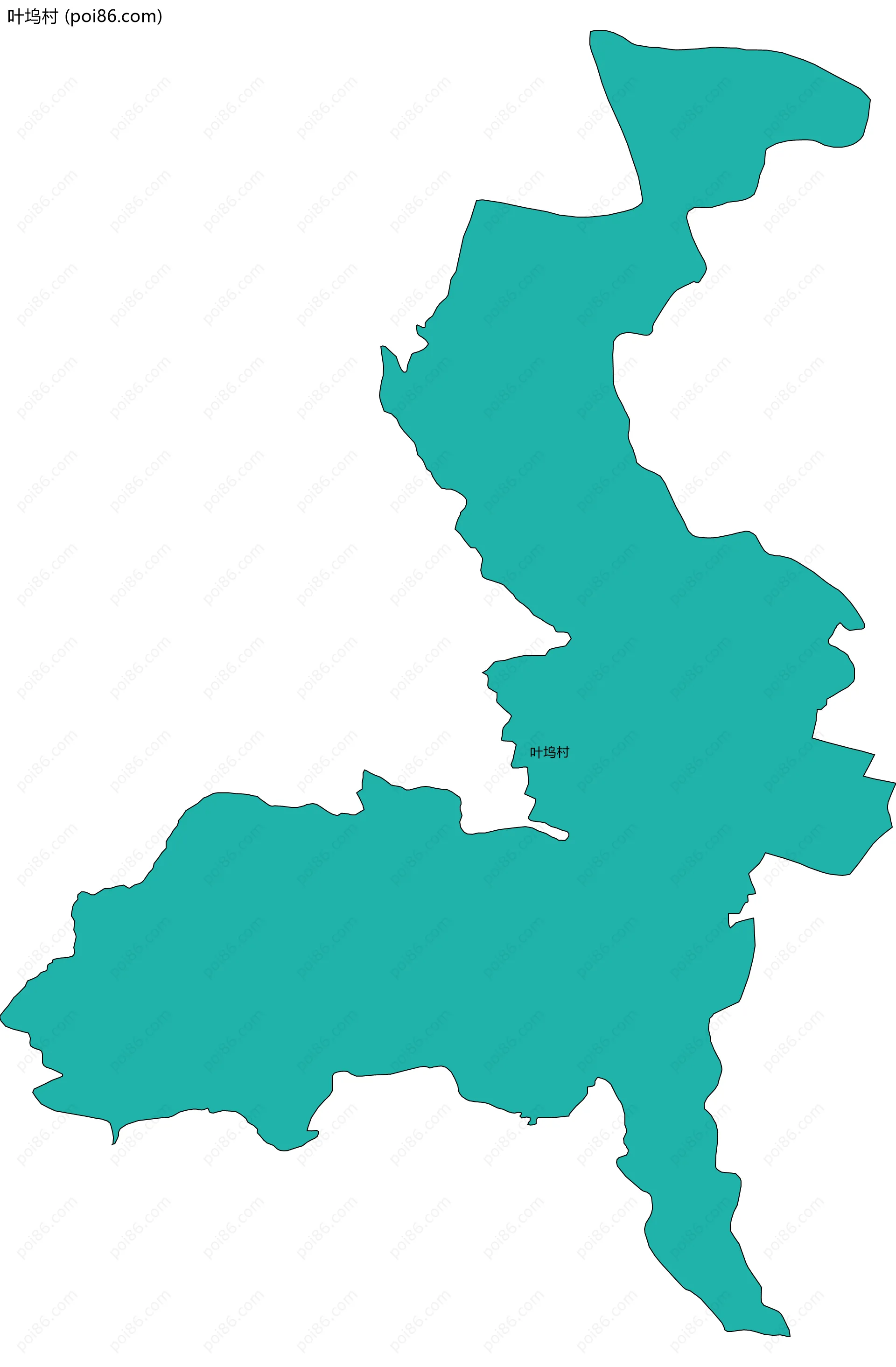 叶坞村边界地图