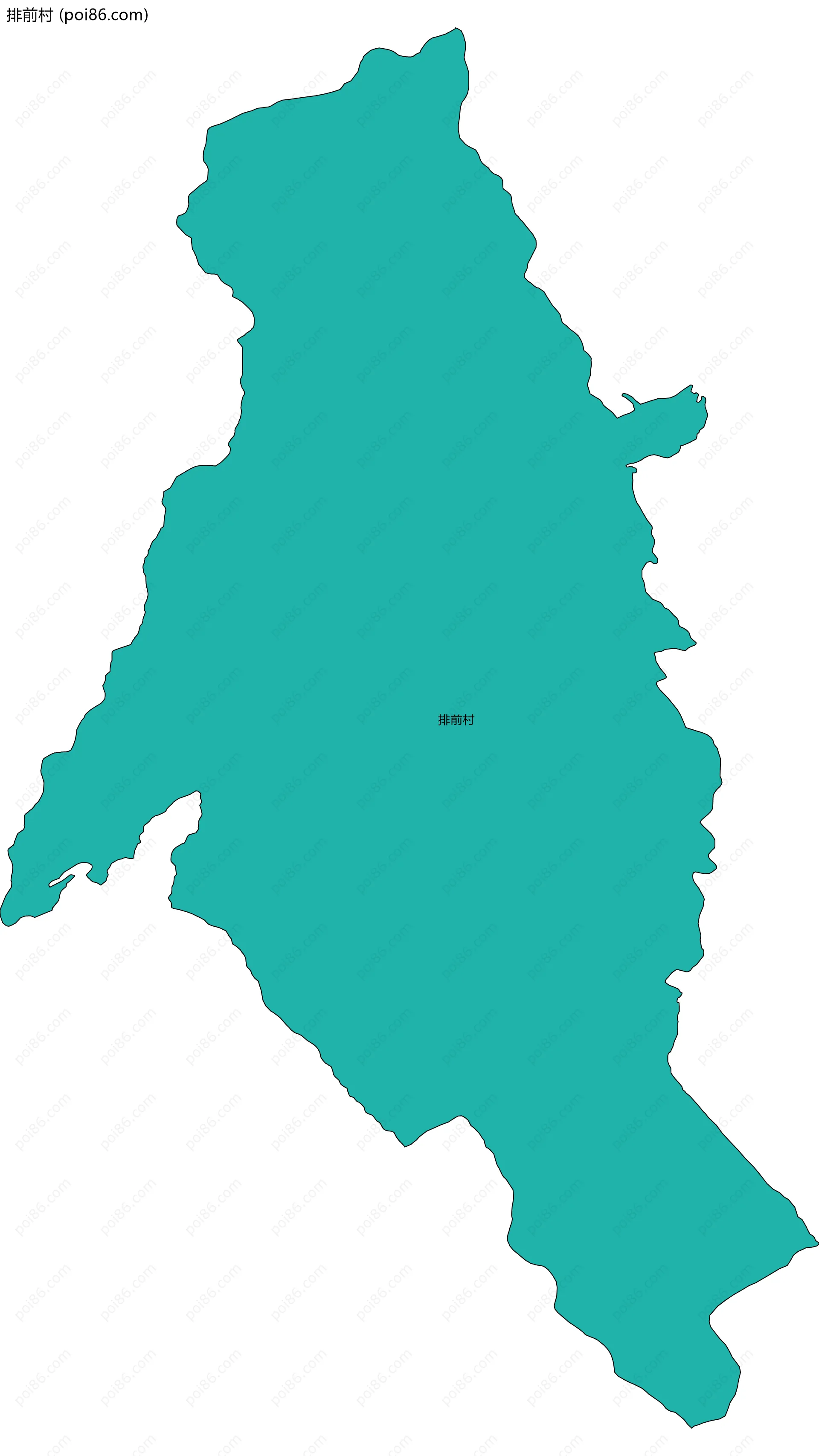 排前村边界地图