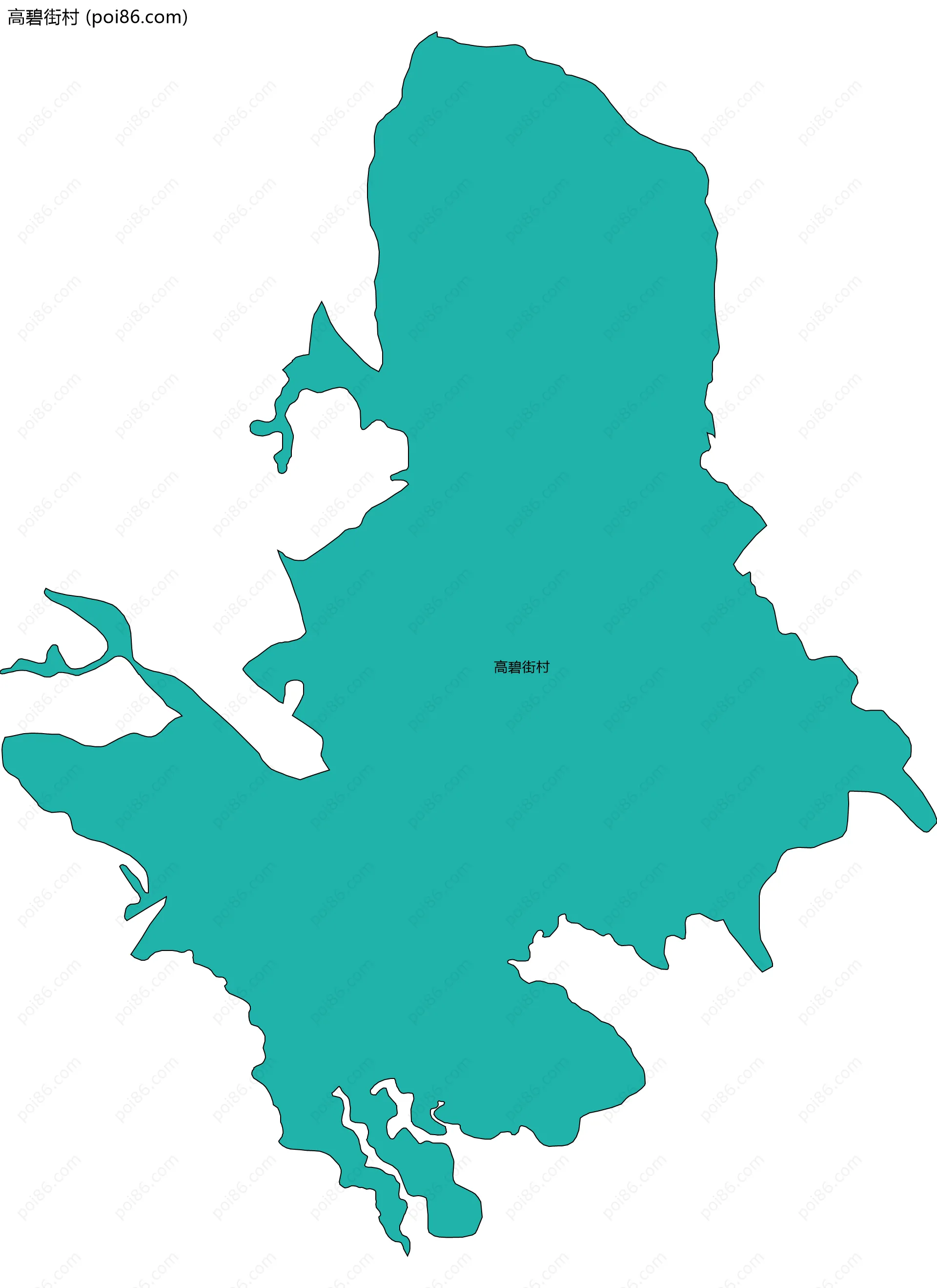 高碧街村边界地图