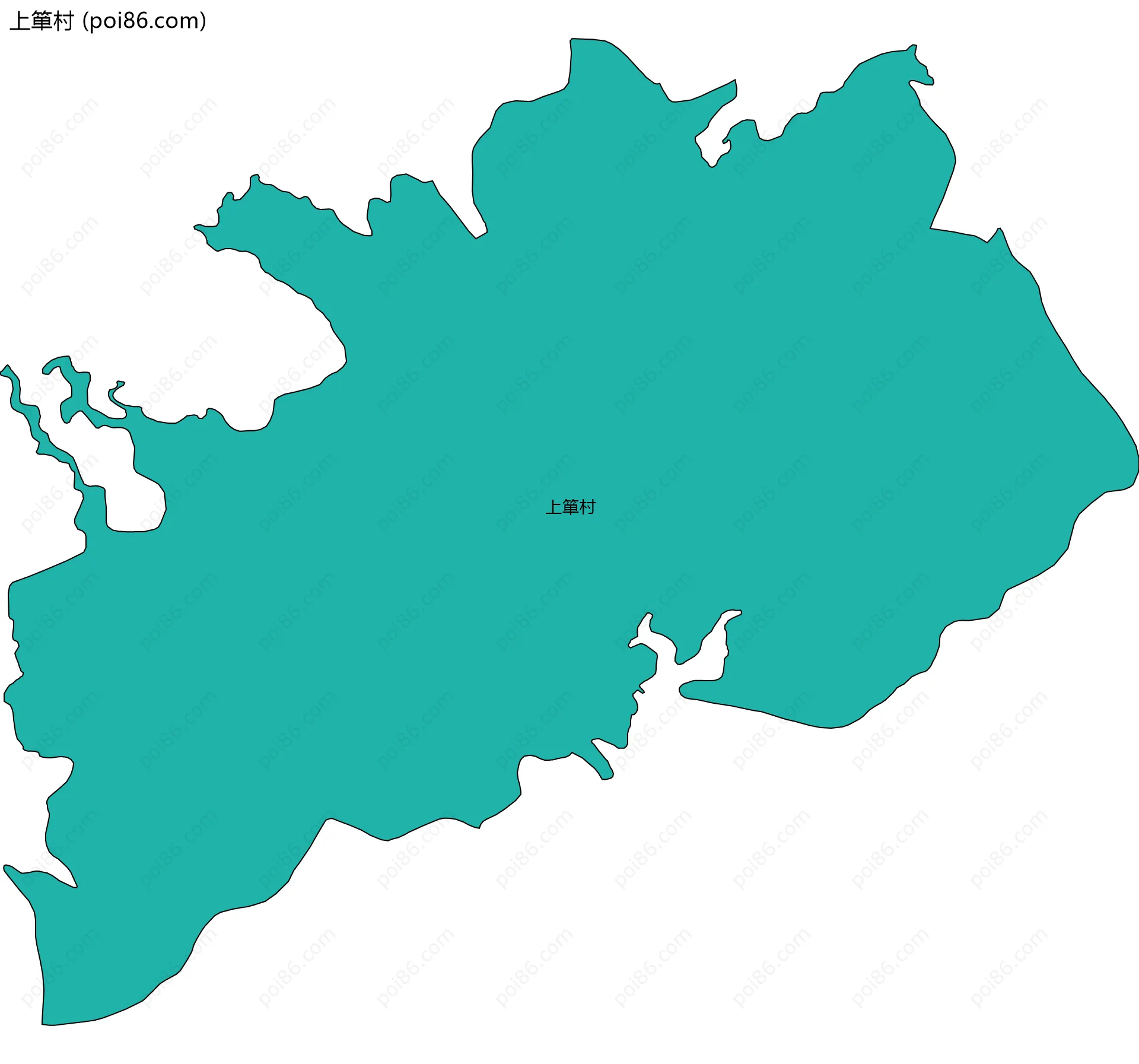 上箪村边界地图