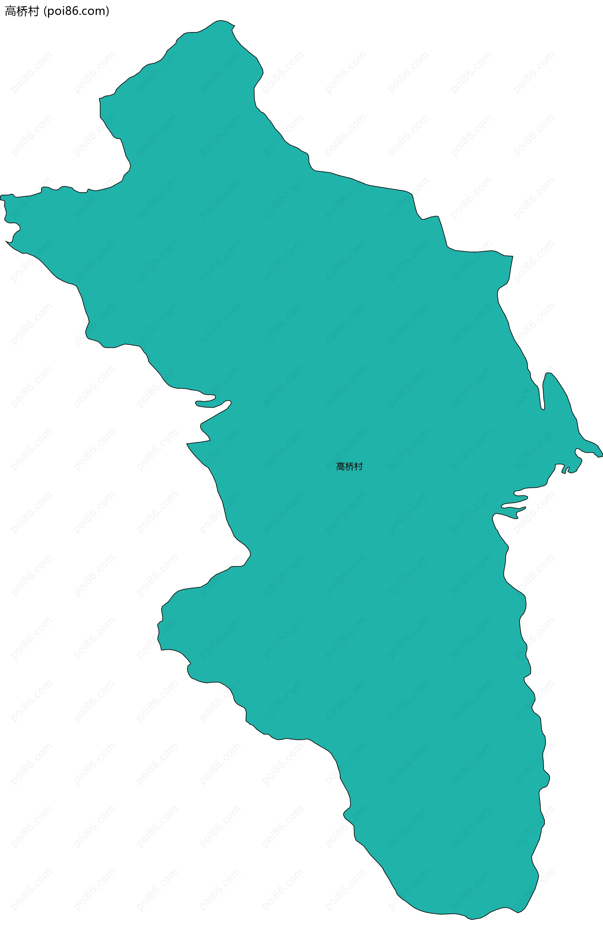 高桥村边界地图