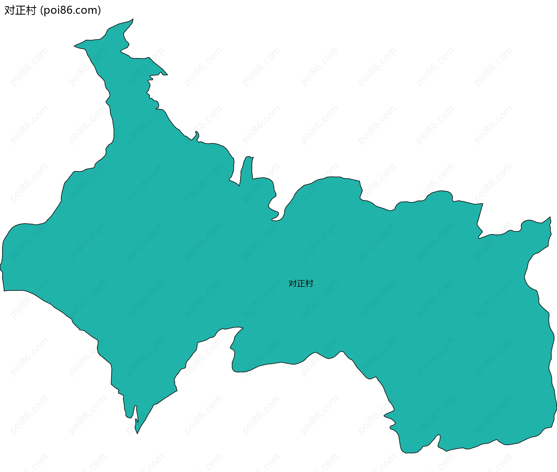 对正村边界地图