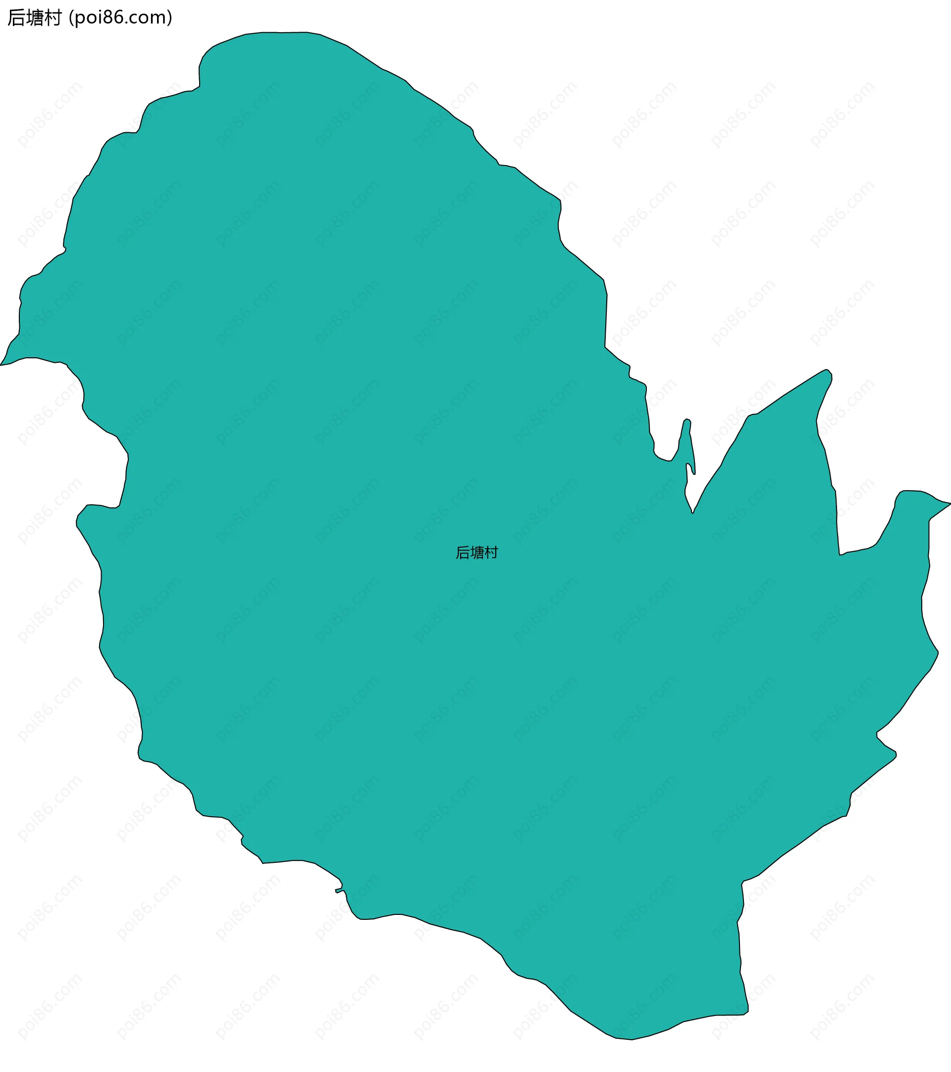 后塘村边界地图