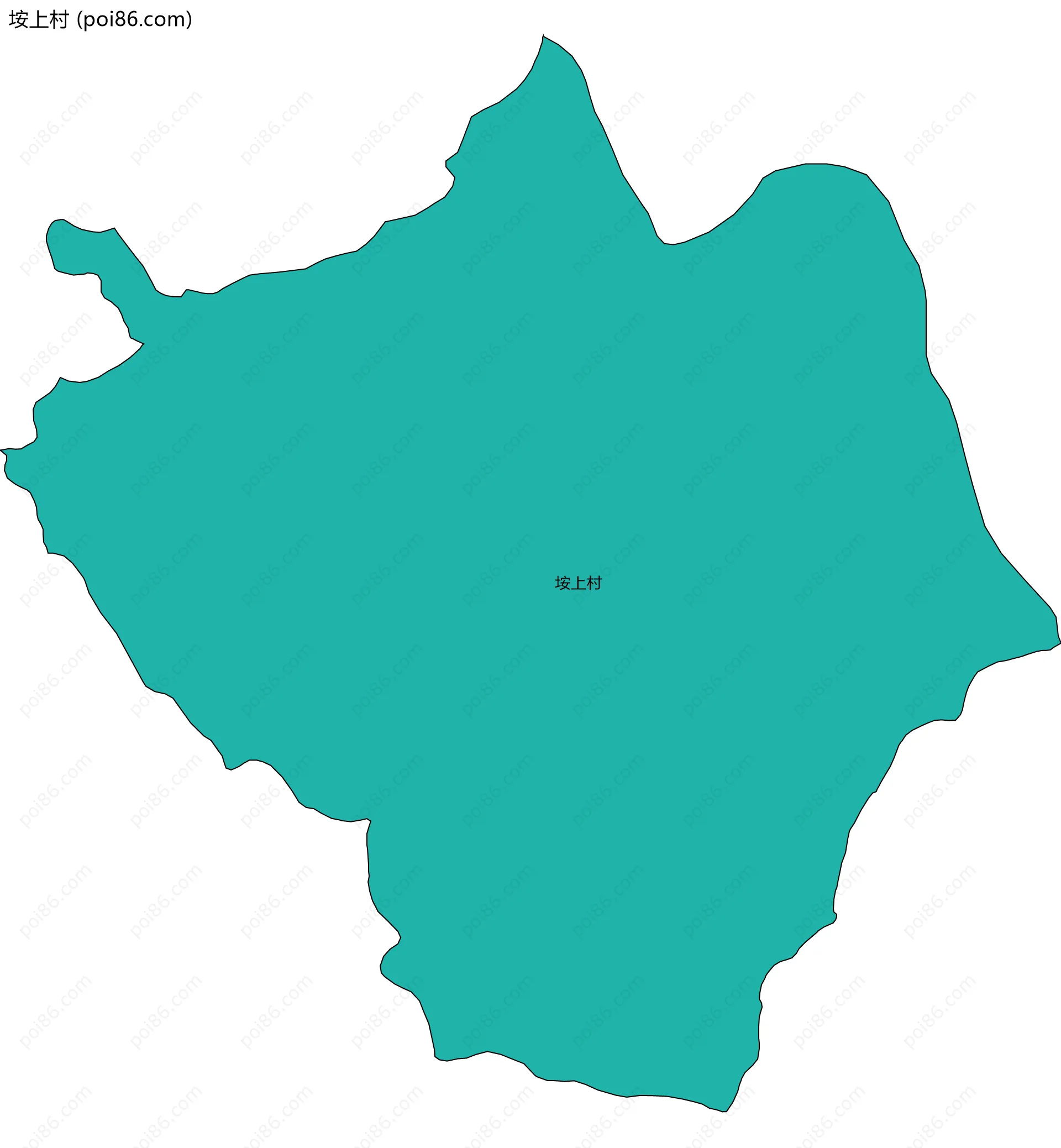 垵上村边界地图