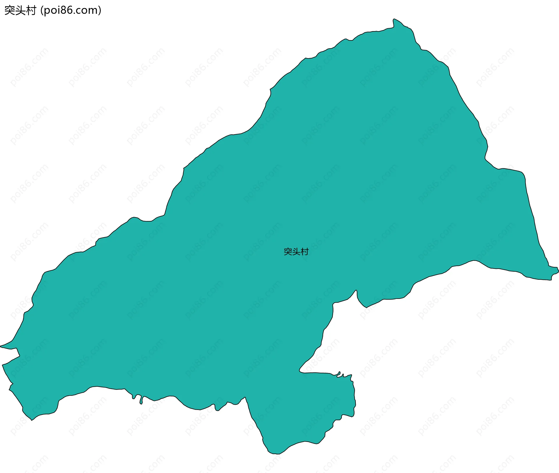 突头村边界地图
