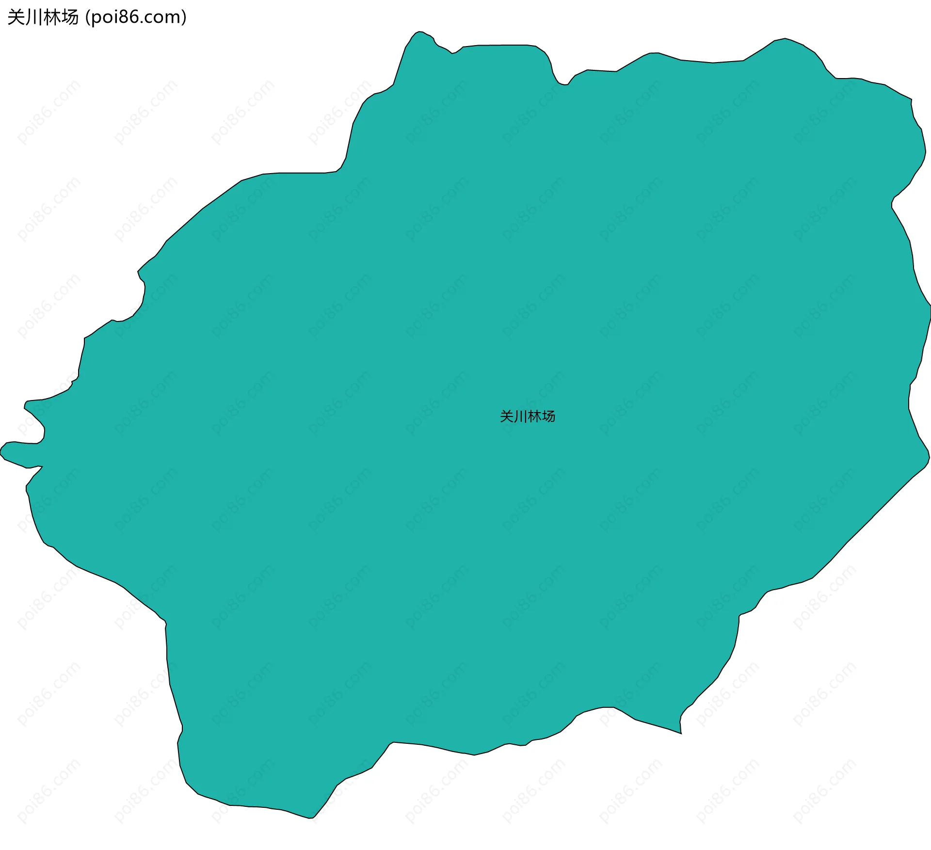 关川林场边界地图