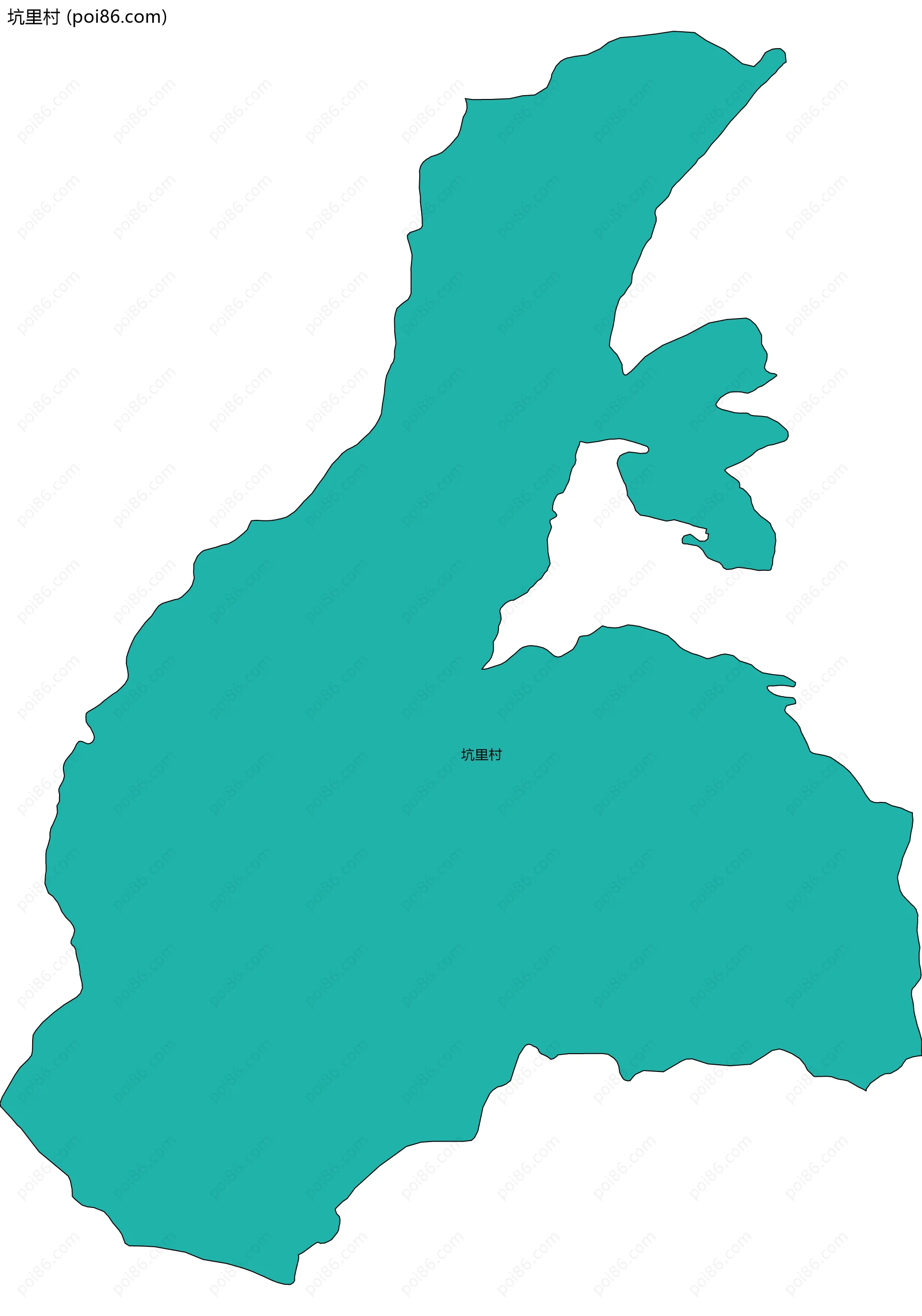 坑里村边界地图