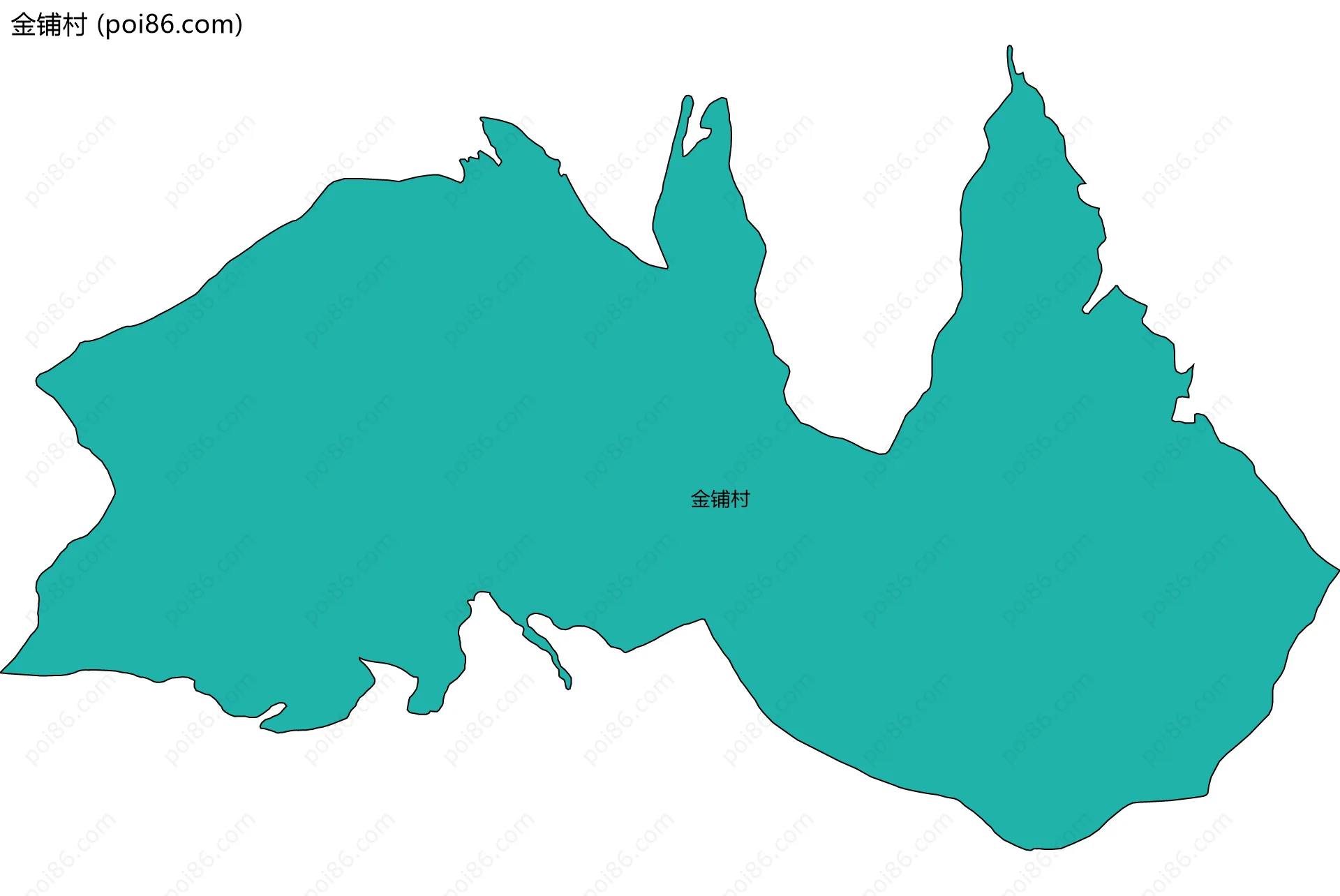 金铺村边界地图