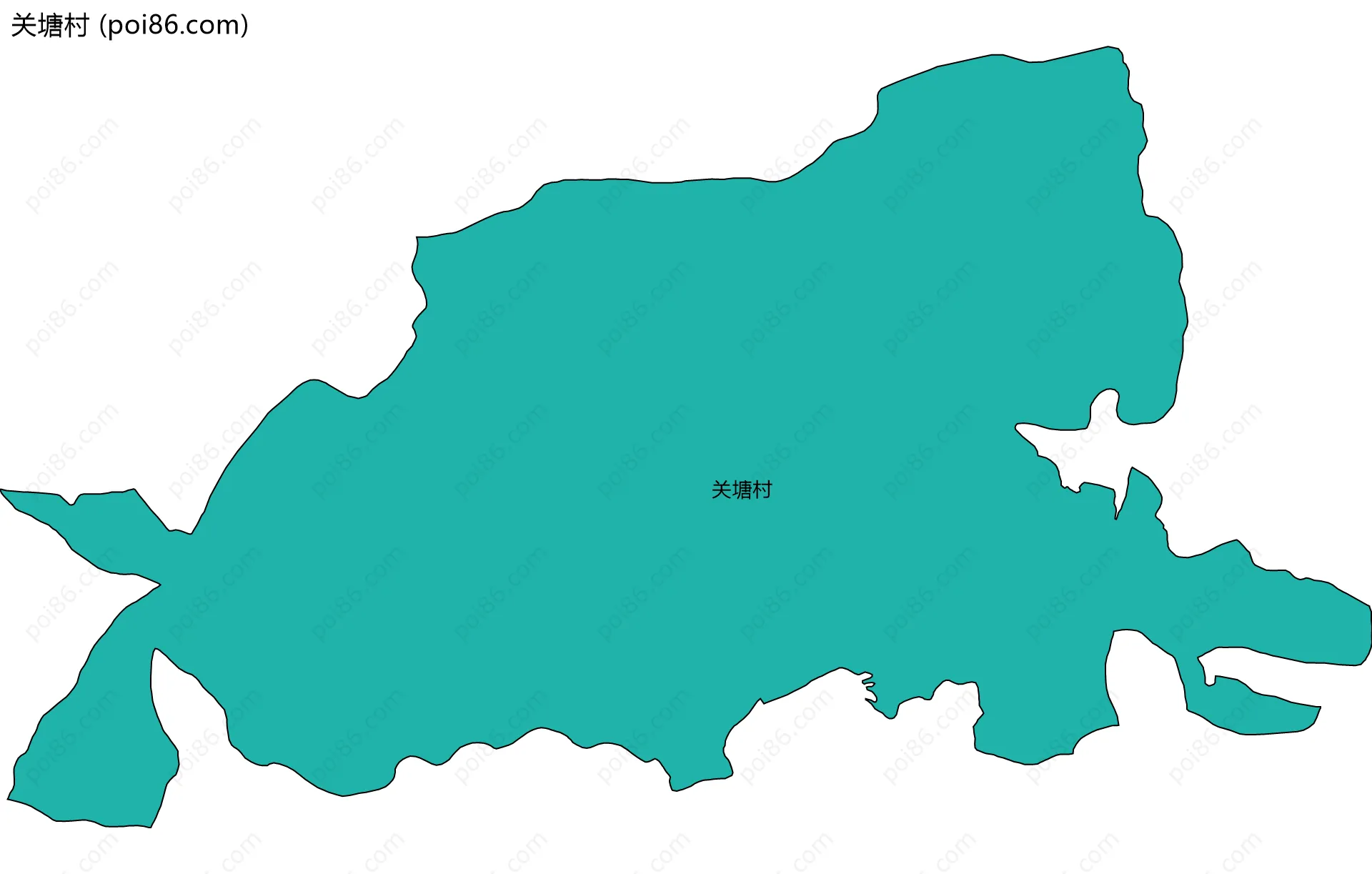 关塘村边界地图