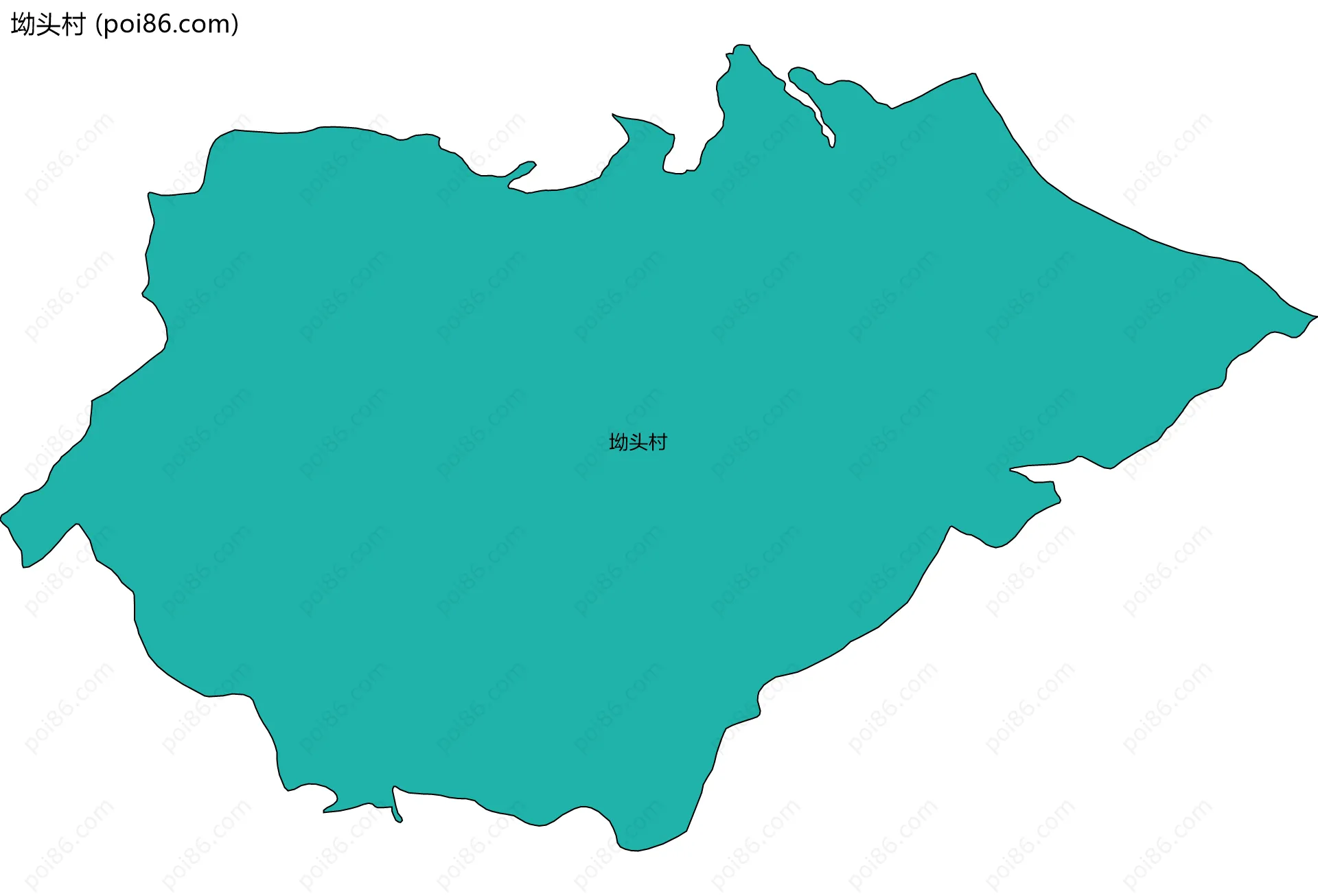 坳头村边界地图