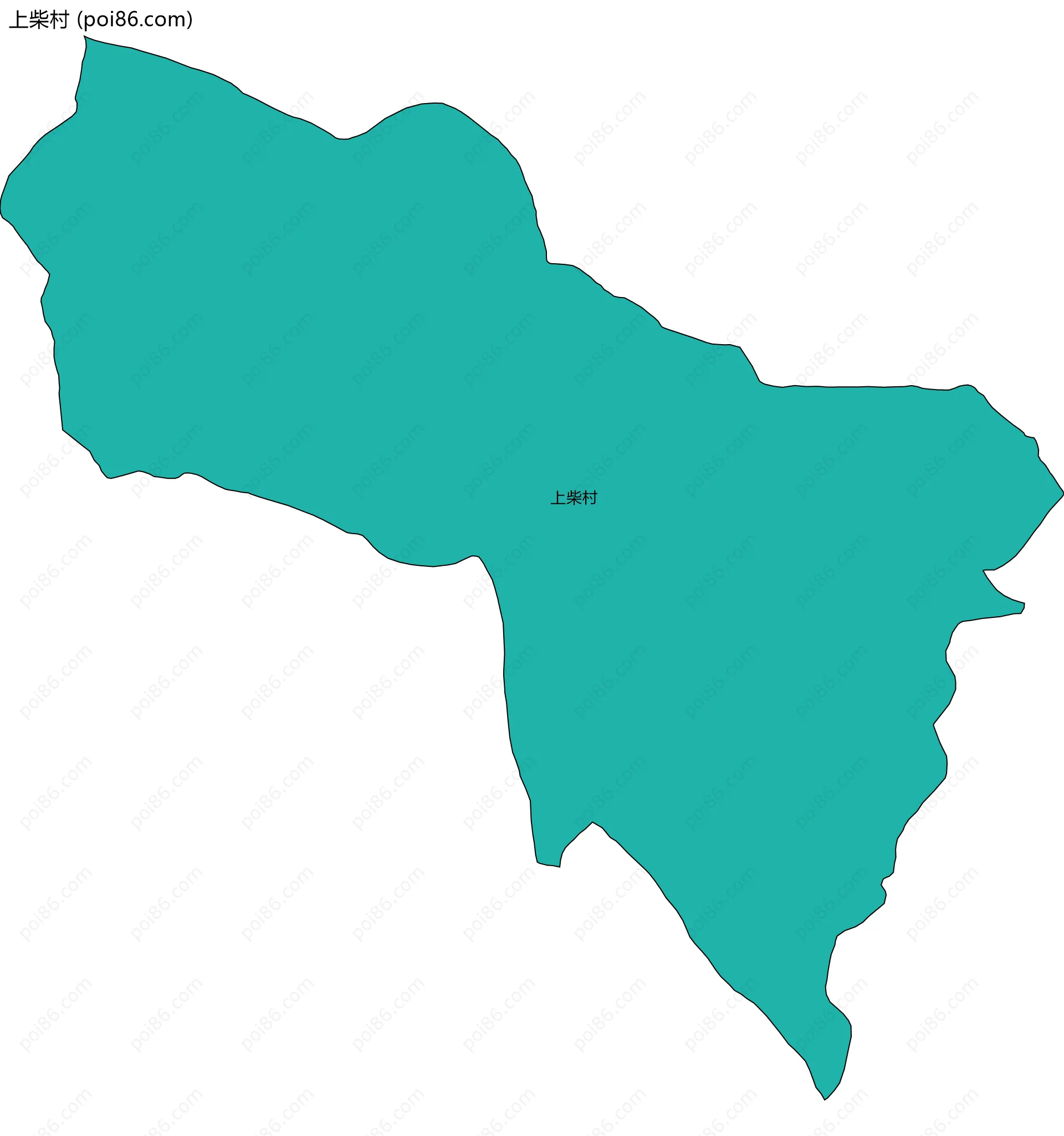 上柴村边界地图