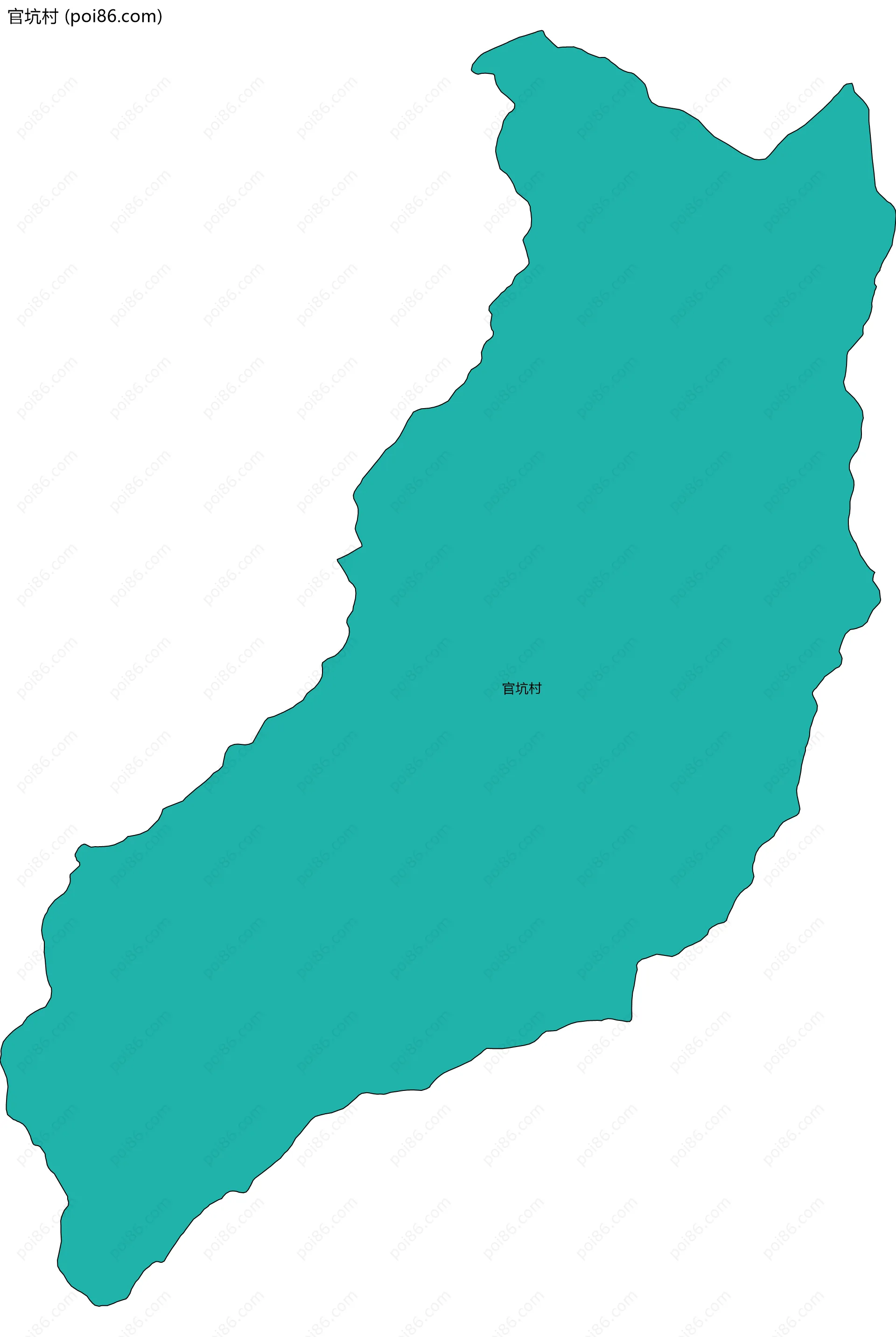 官坑村边界地图