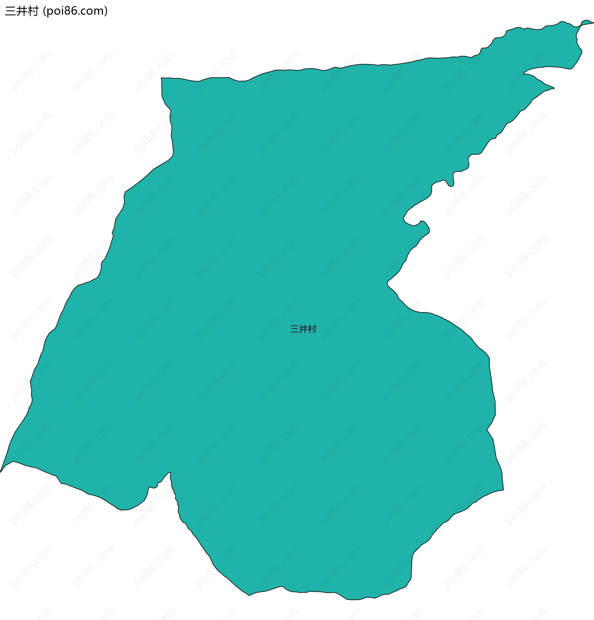 三井村边界地图