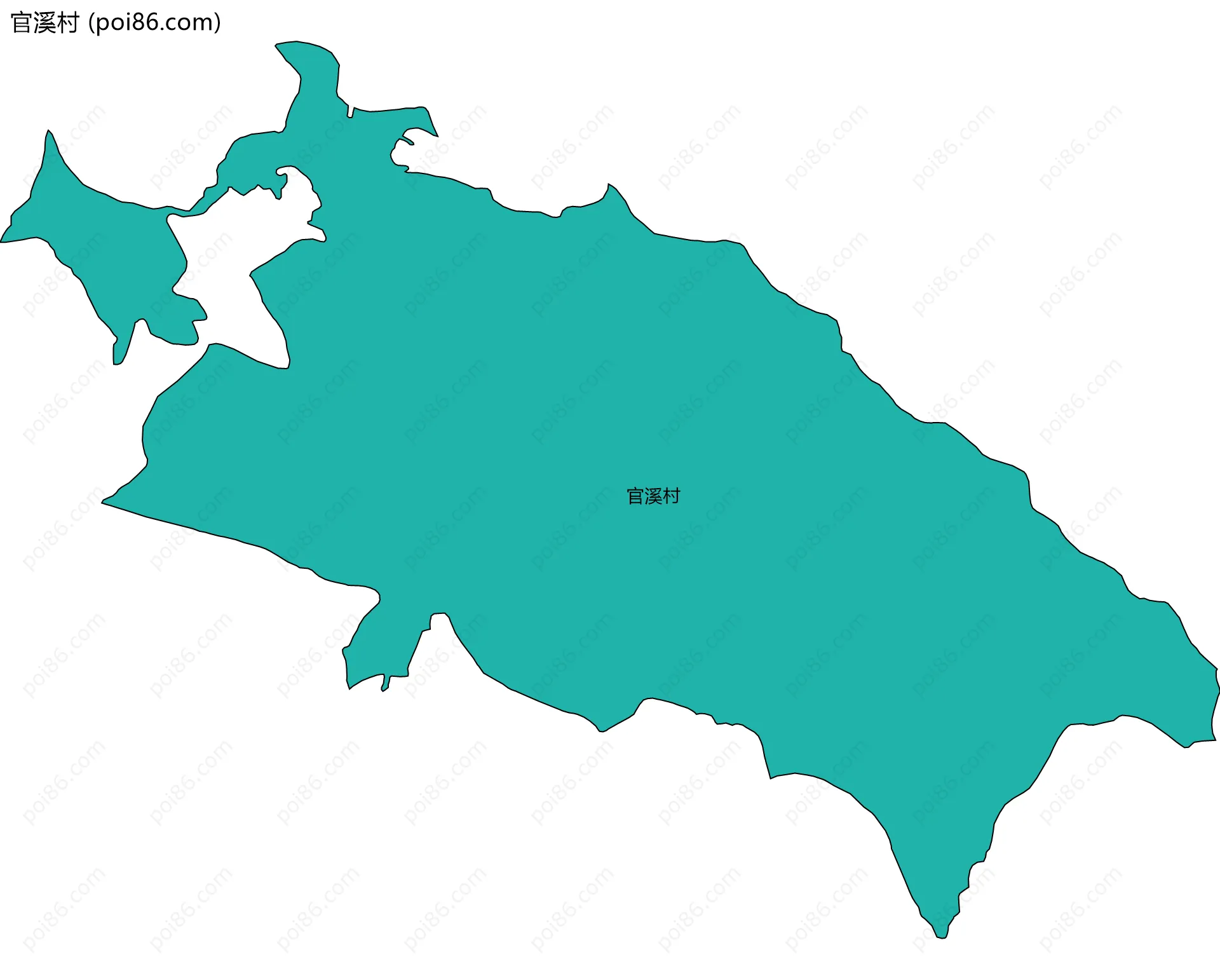 官溪村边界地图