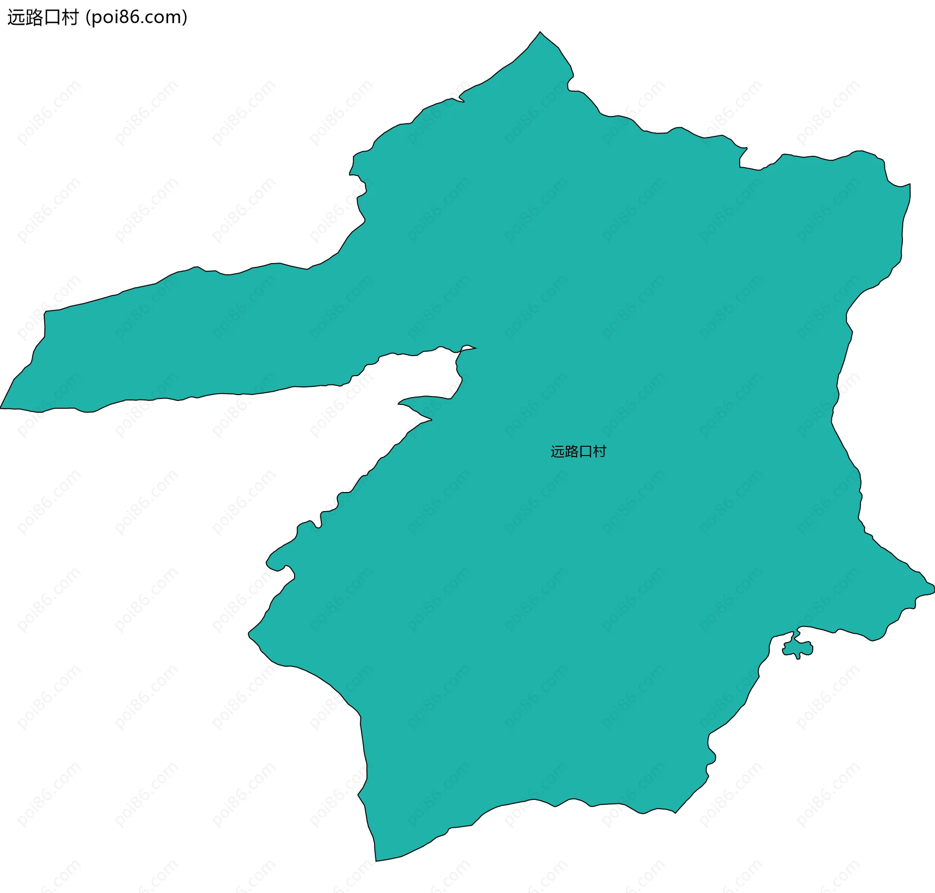 远路口村边界地图