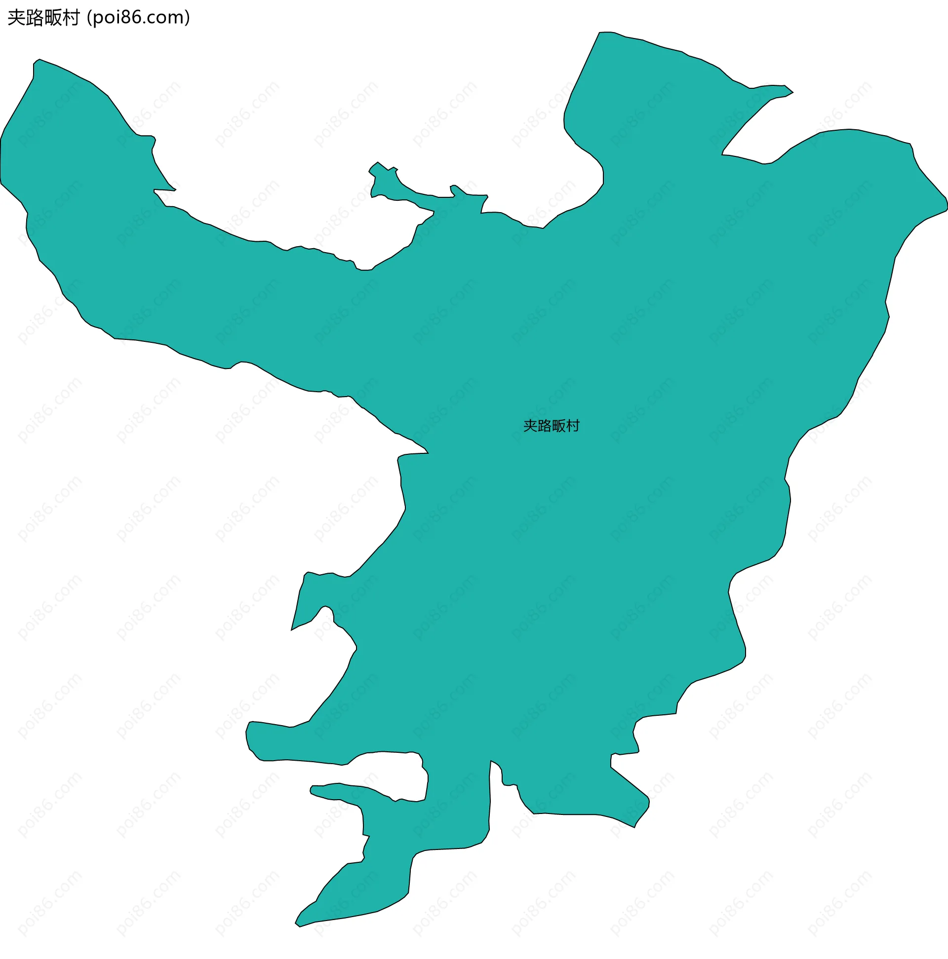 夹路畈村边界地图