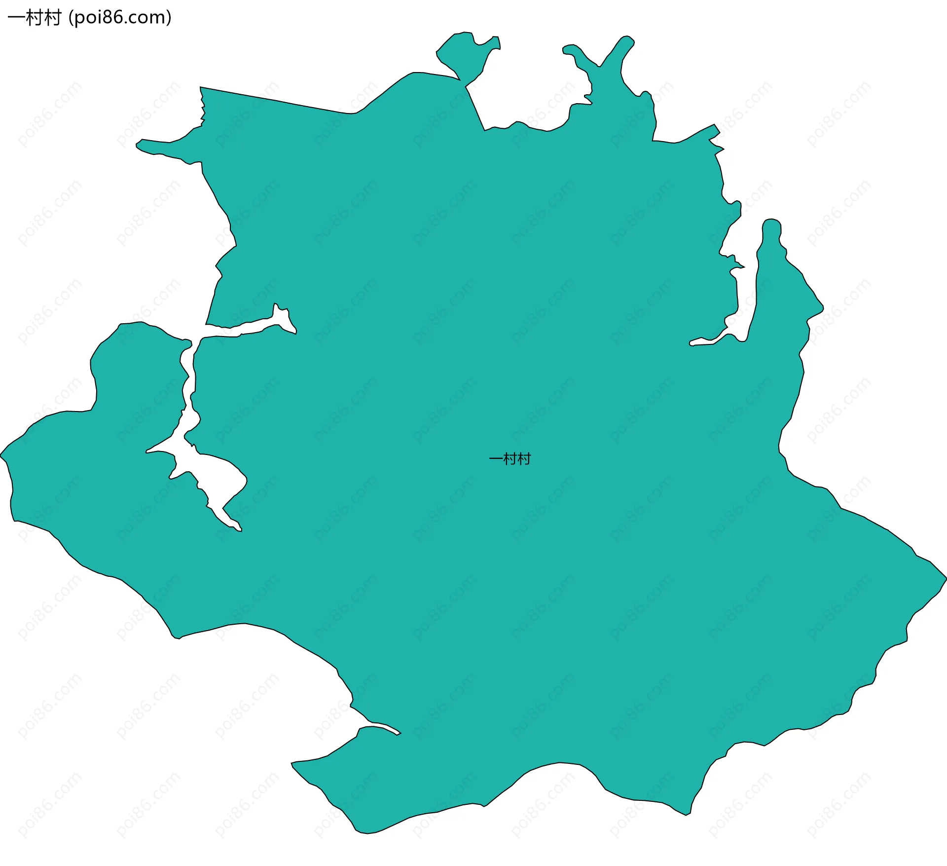 一村村边界地图