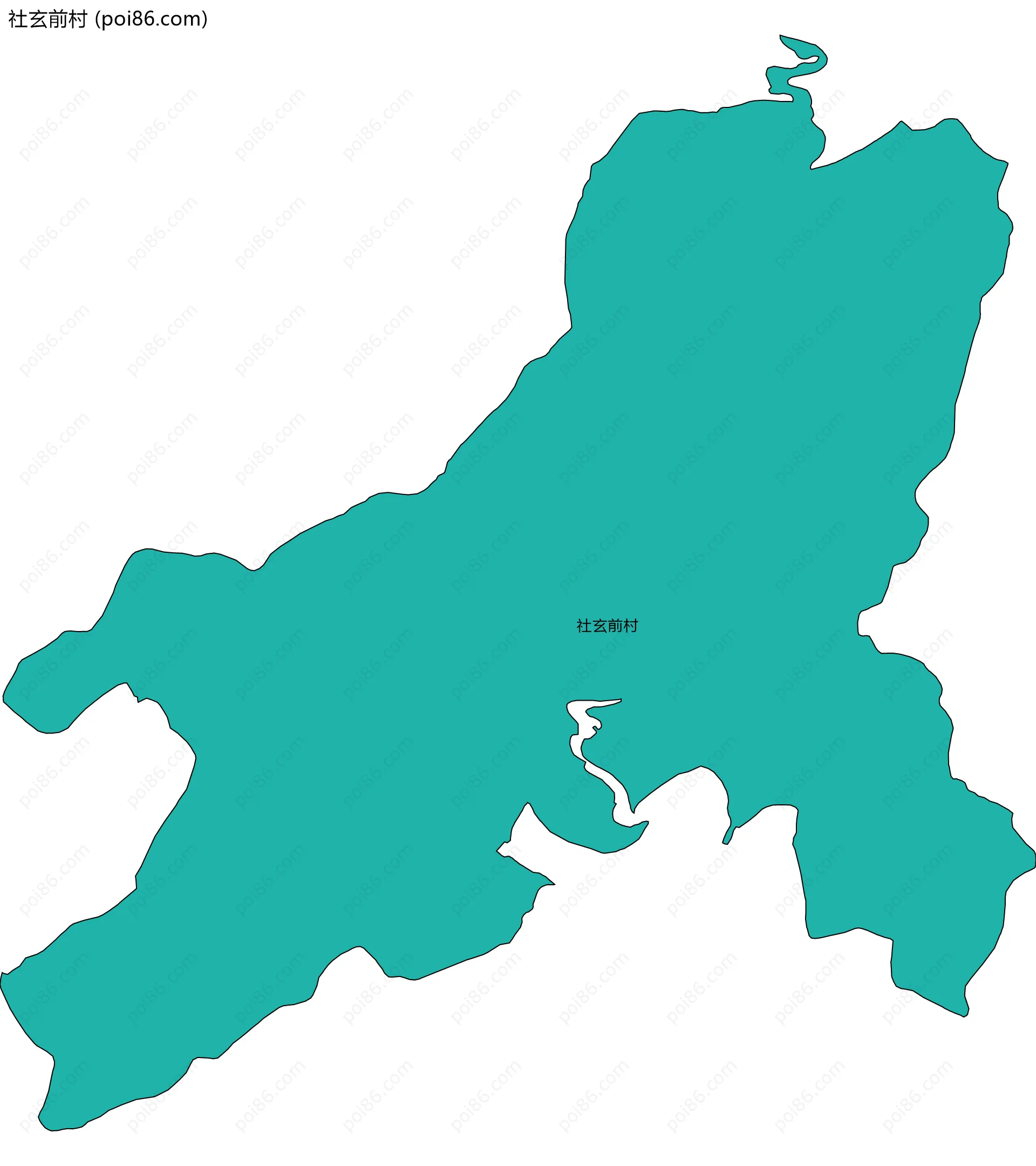 社玄前村边界地图