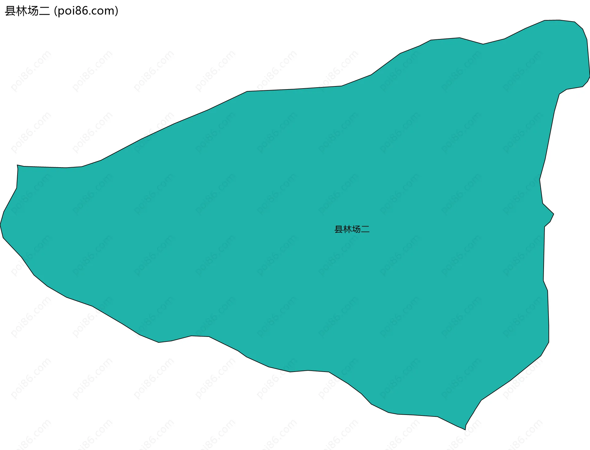 县林场二边界地图