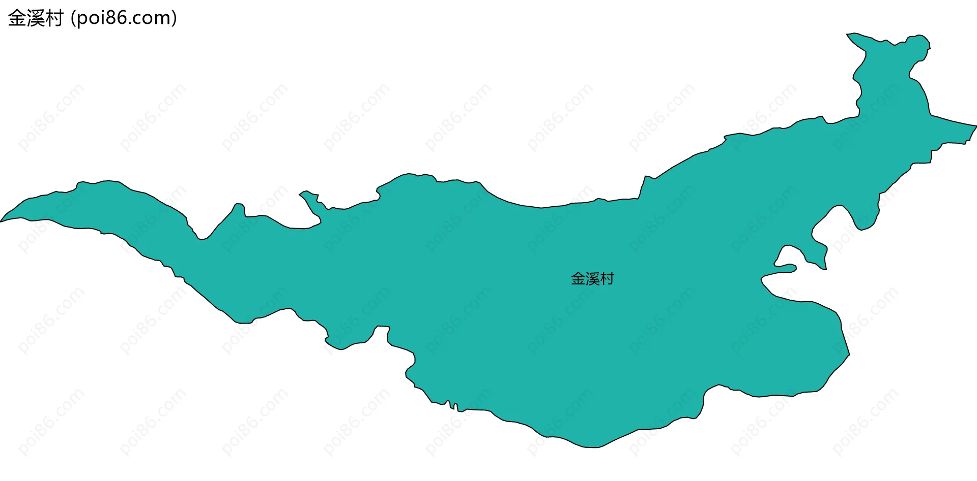 金溪村边界地图