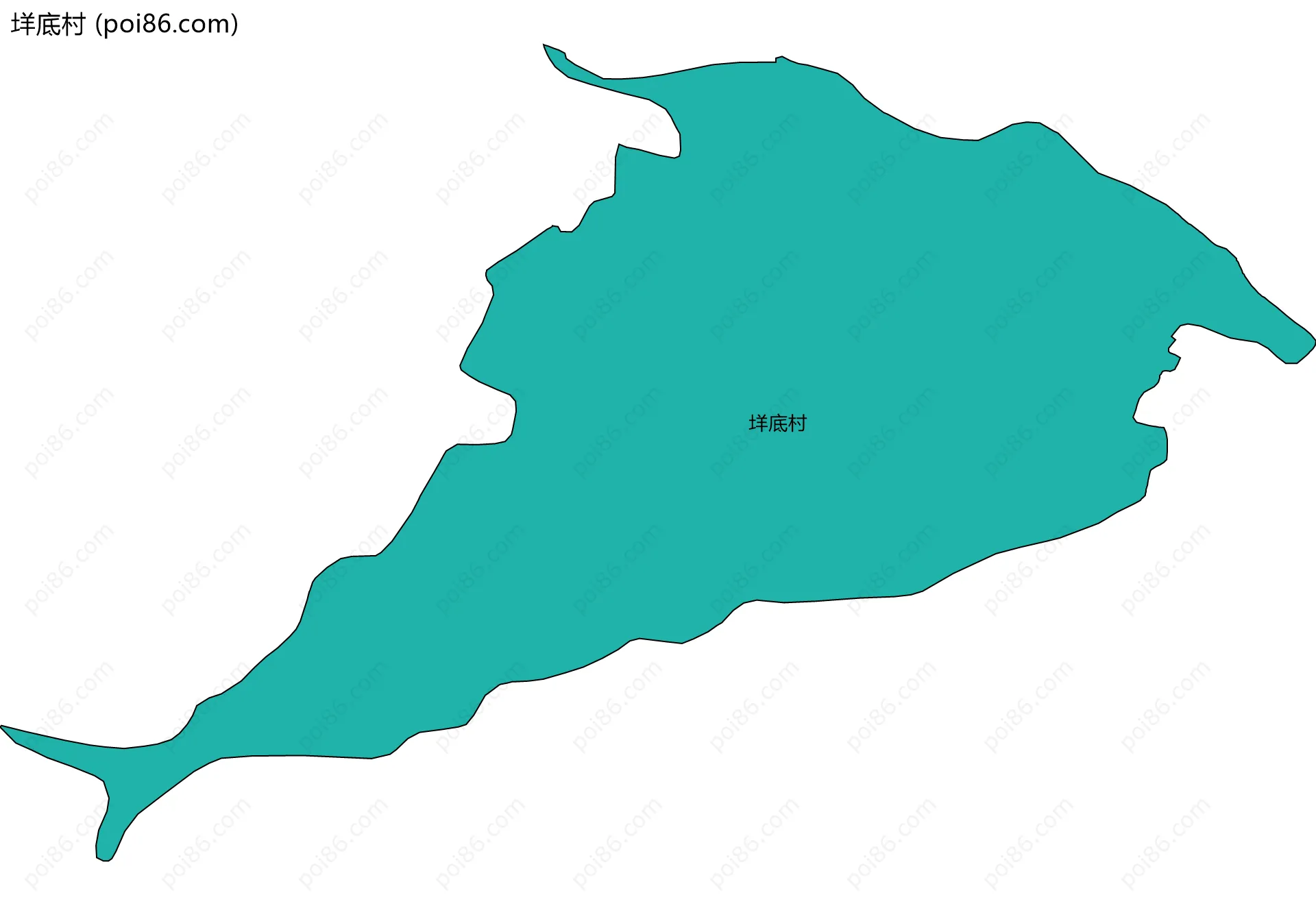 垟底村边界地图