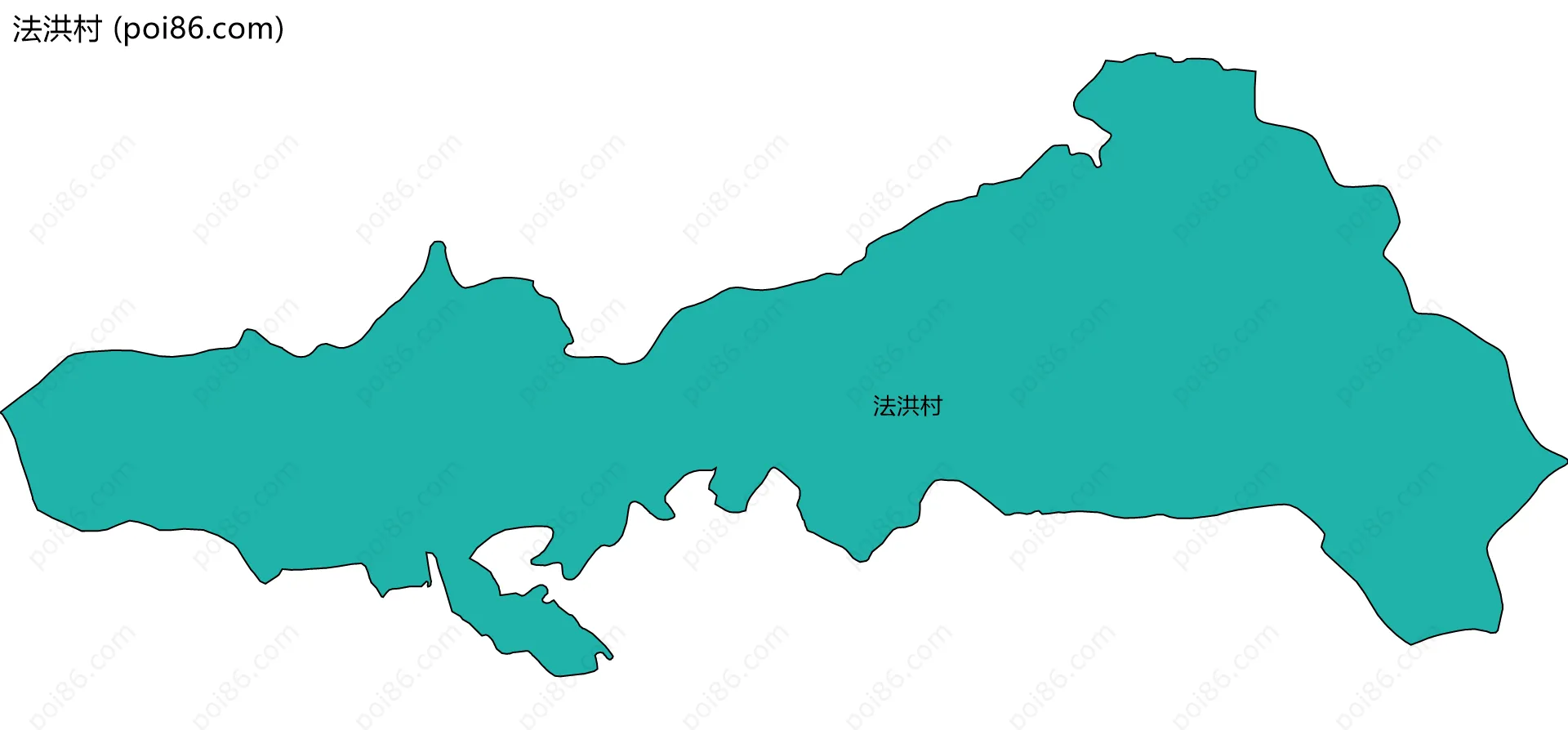 法洪村边界地图