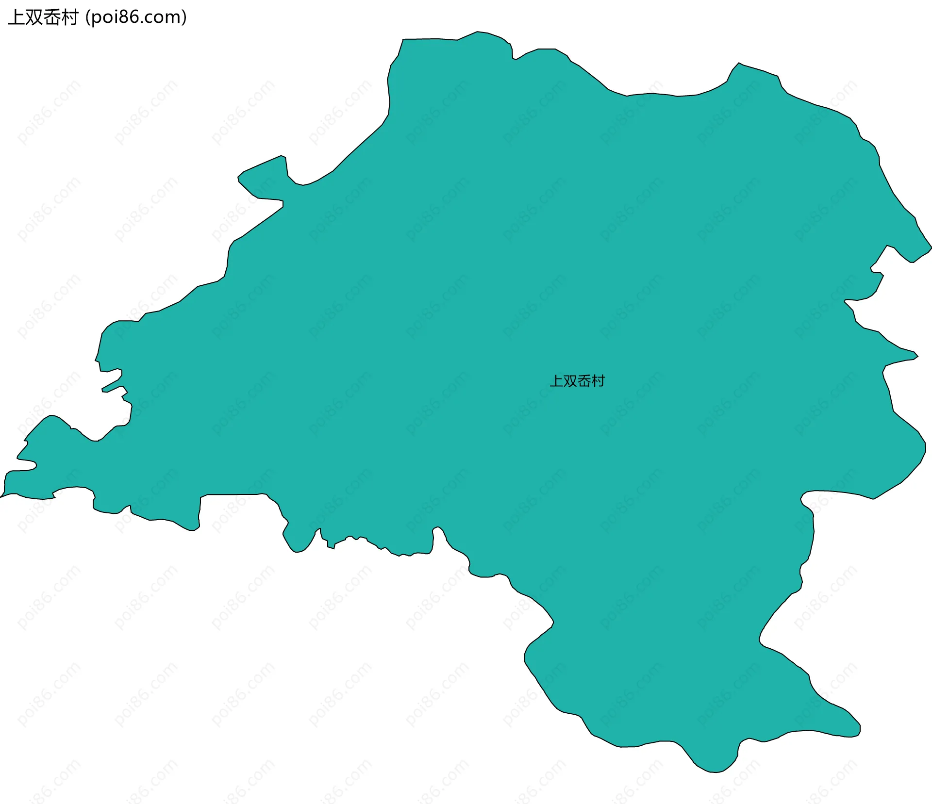 上双岙村边界地图