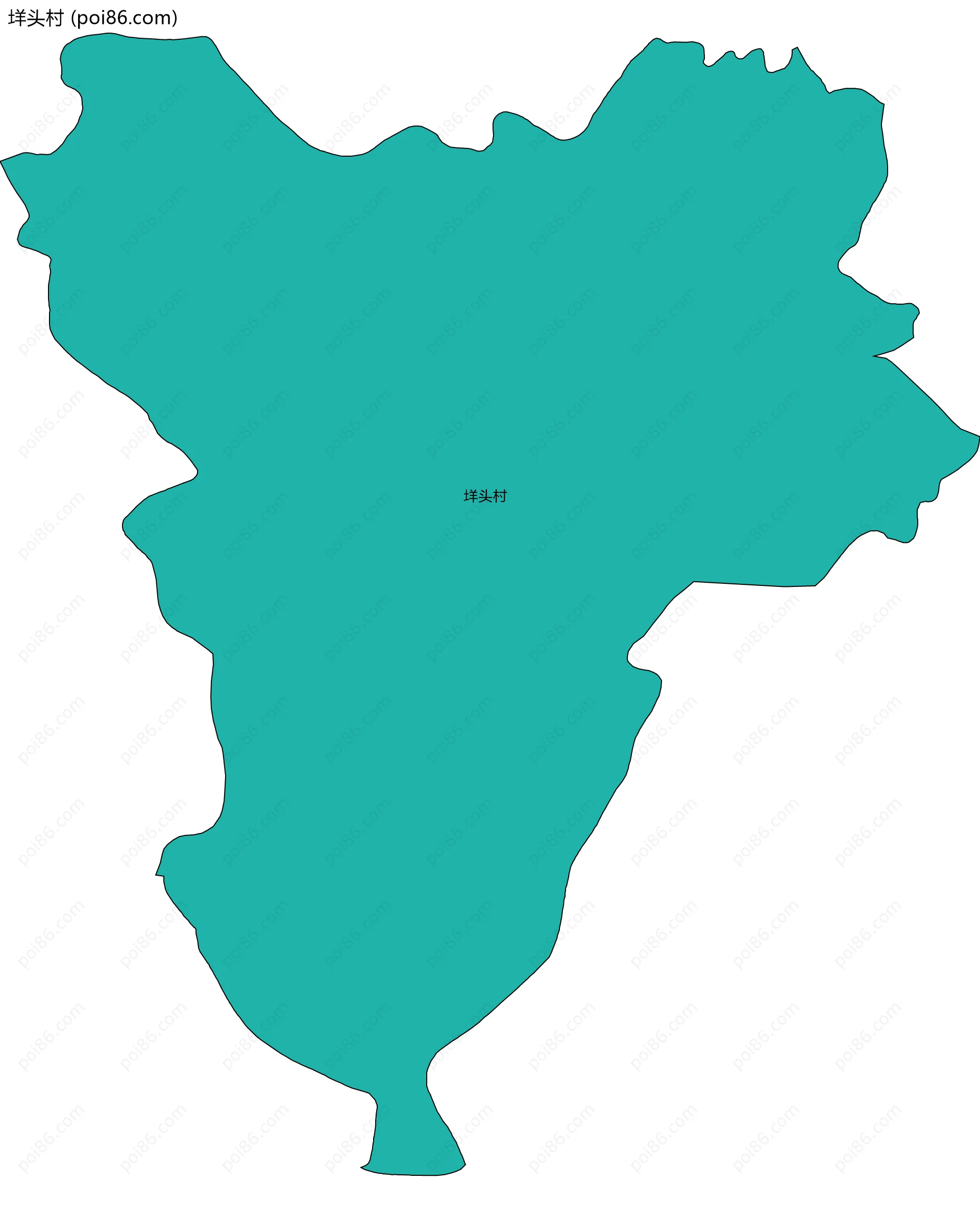 垟头村边界地图