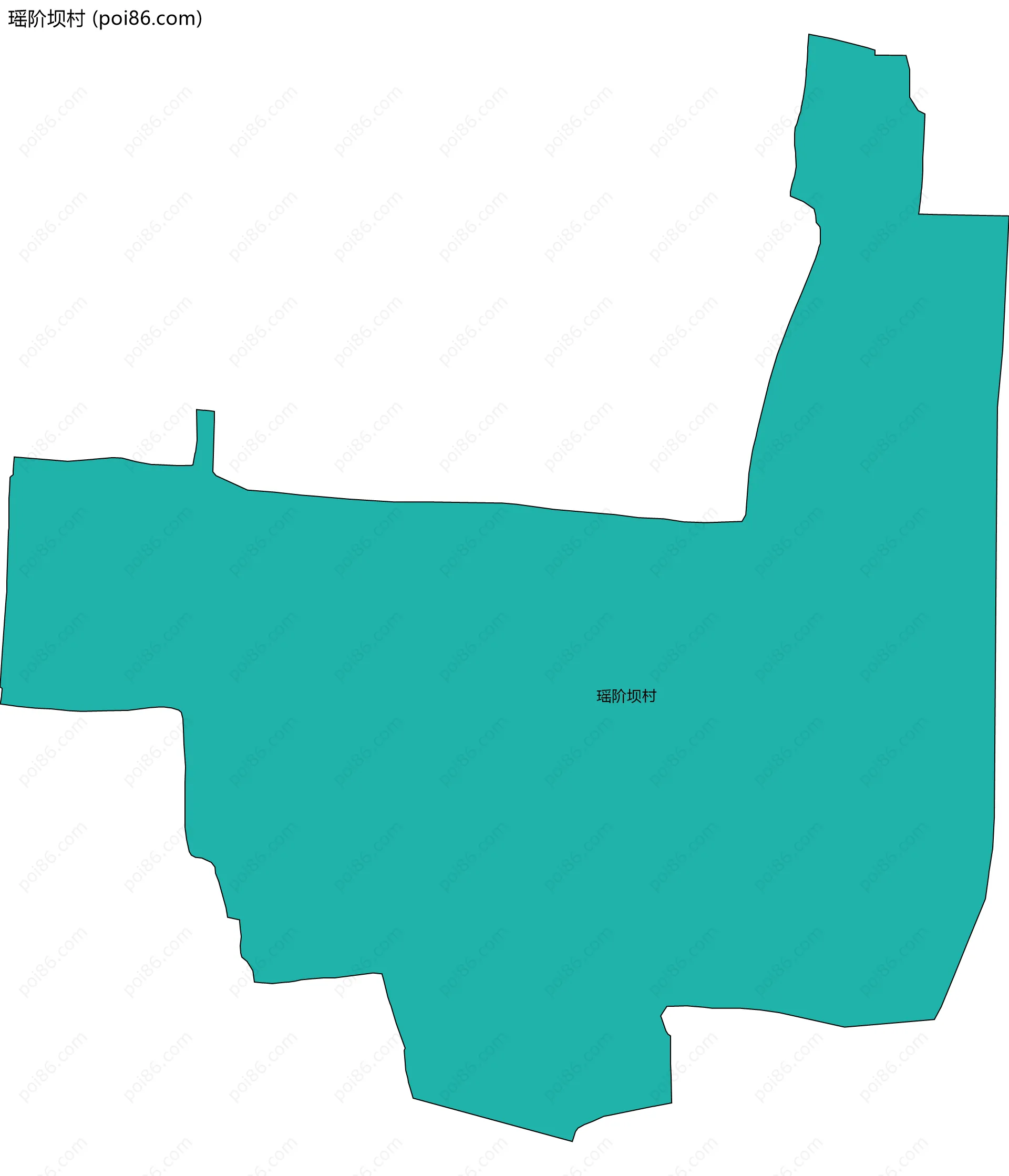 瑶阶坝村边界地图